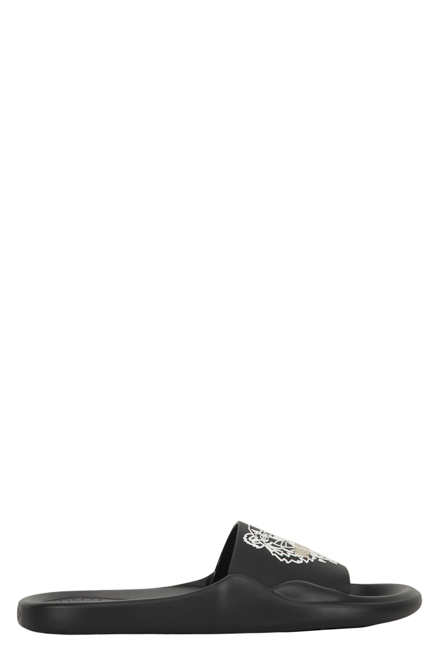 Kenzo Logo Detail Rubber Slides