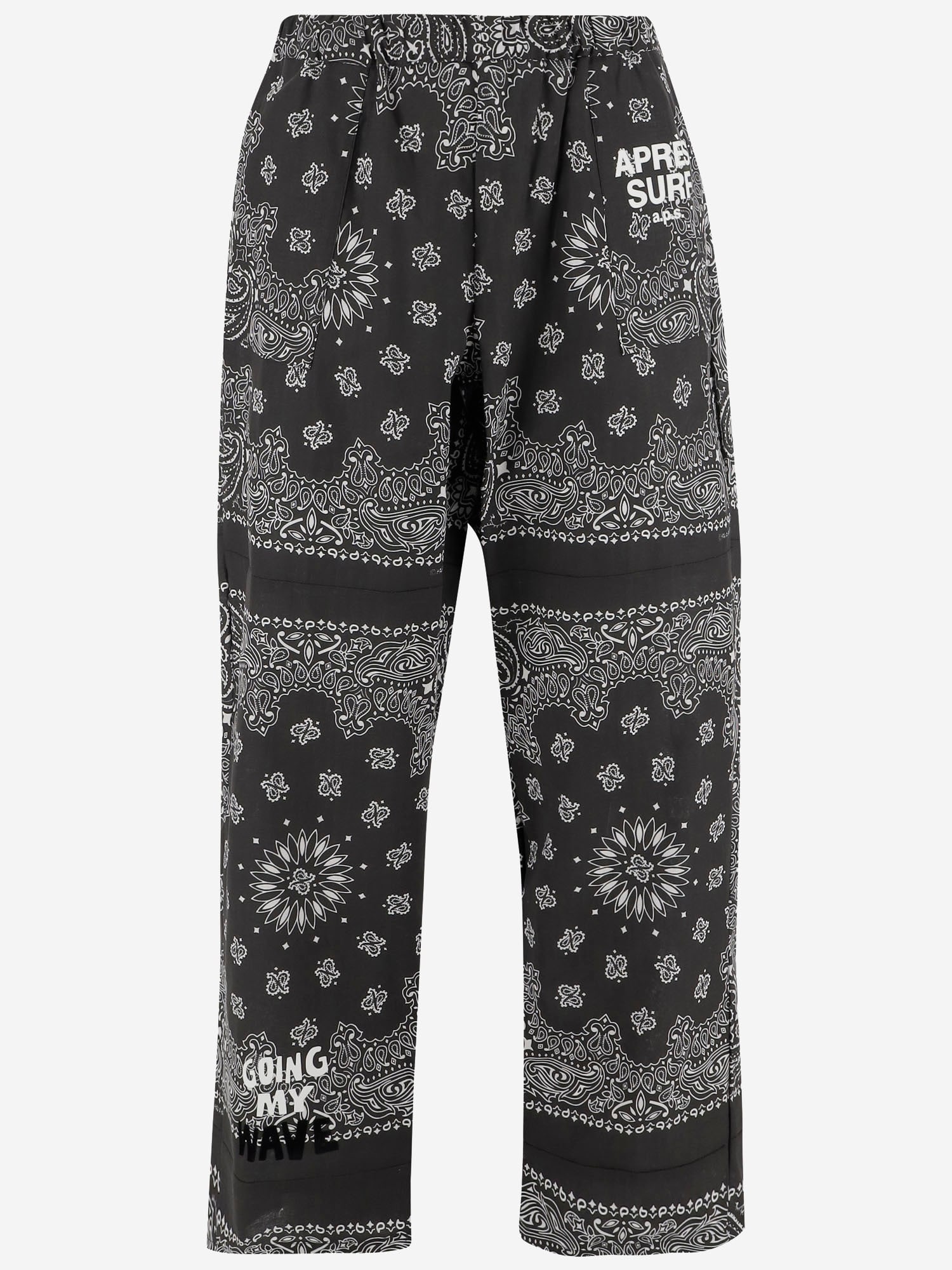 Apres Surf Cotton Pants With Bandana Pattern