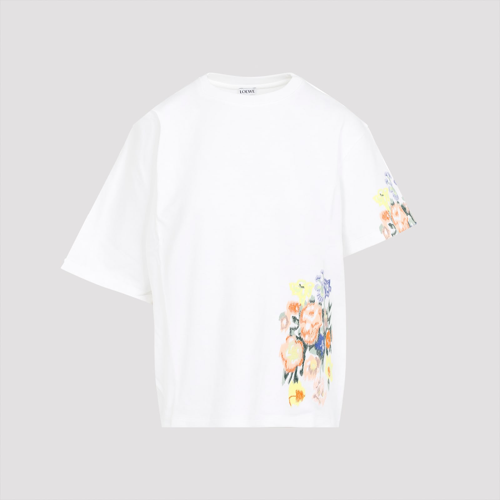 Loewe White Cotton Blend Oversize T-shirt