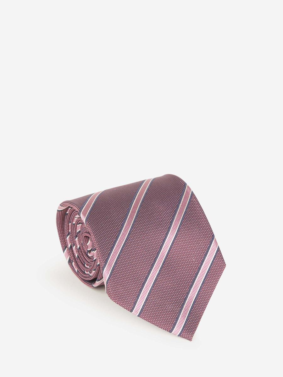 Isaia Striped Motif Tie