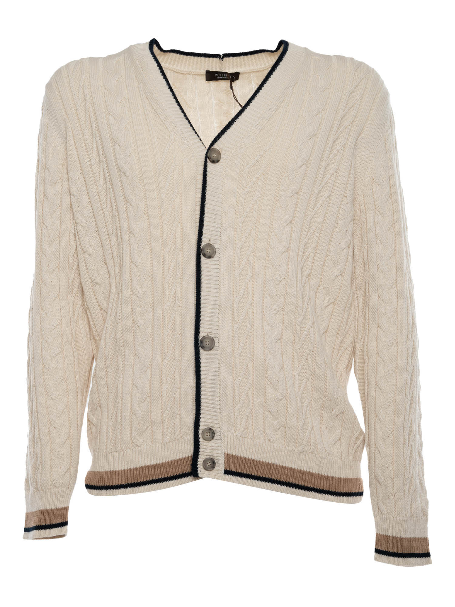 Peserico Cable Knit Cardigan