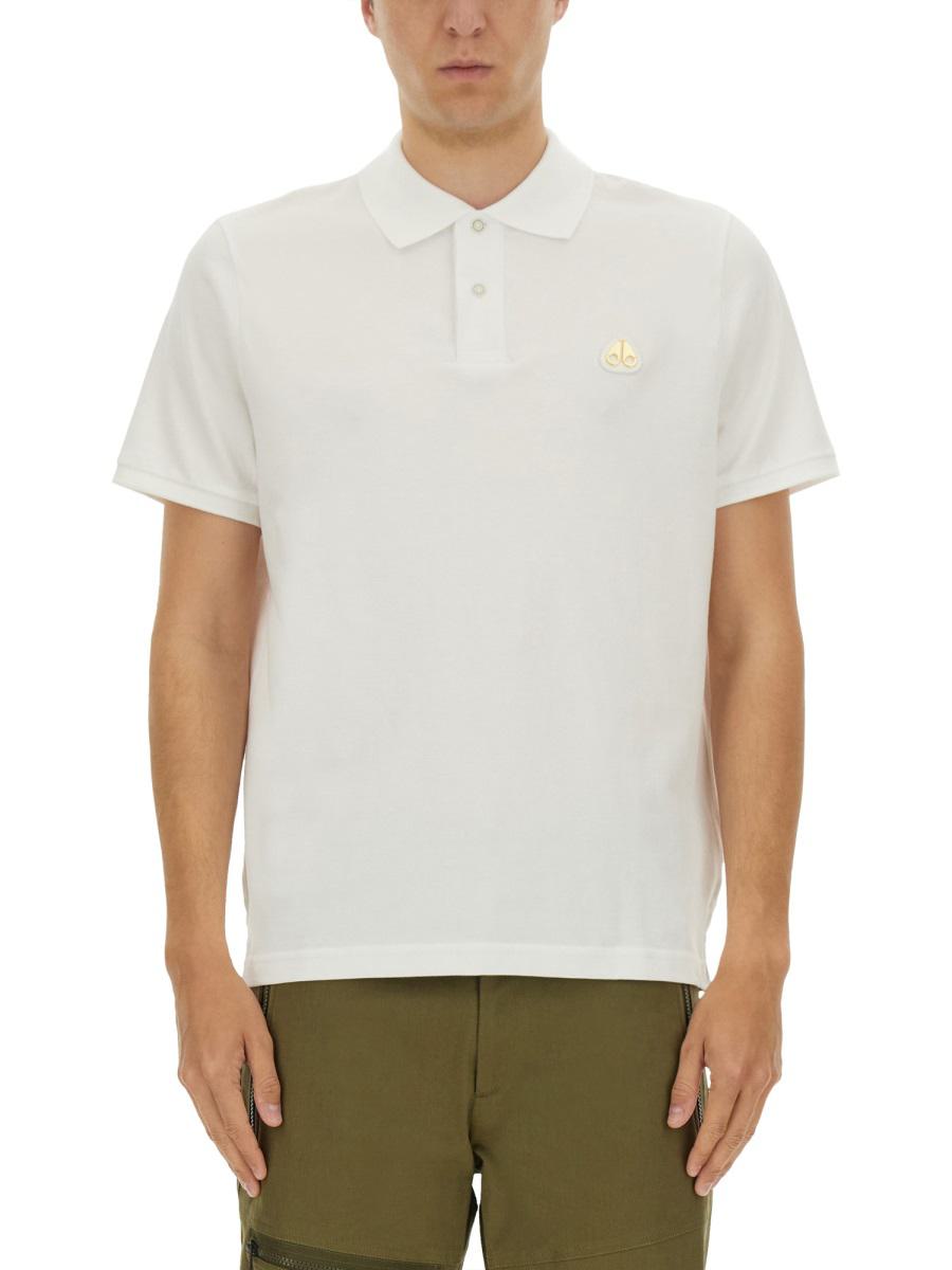 Moose Knuckles "Everett Gold" Polo Shirt