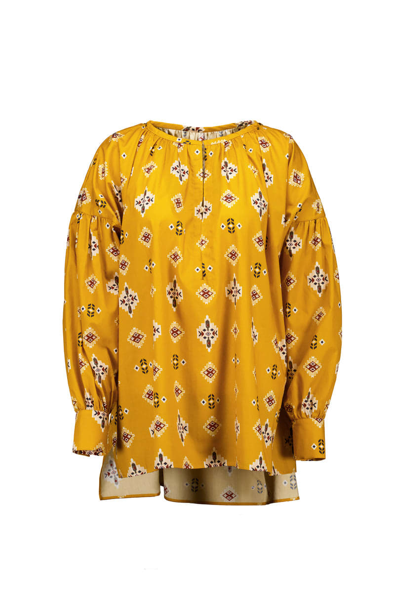 Amotea Lilli Geometric Ochre