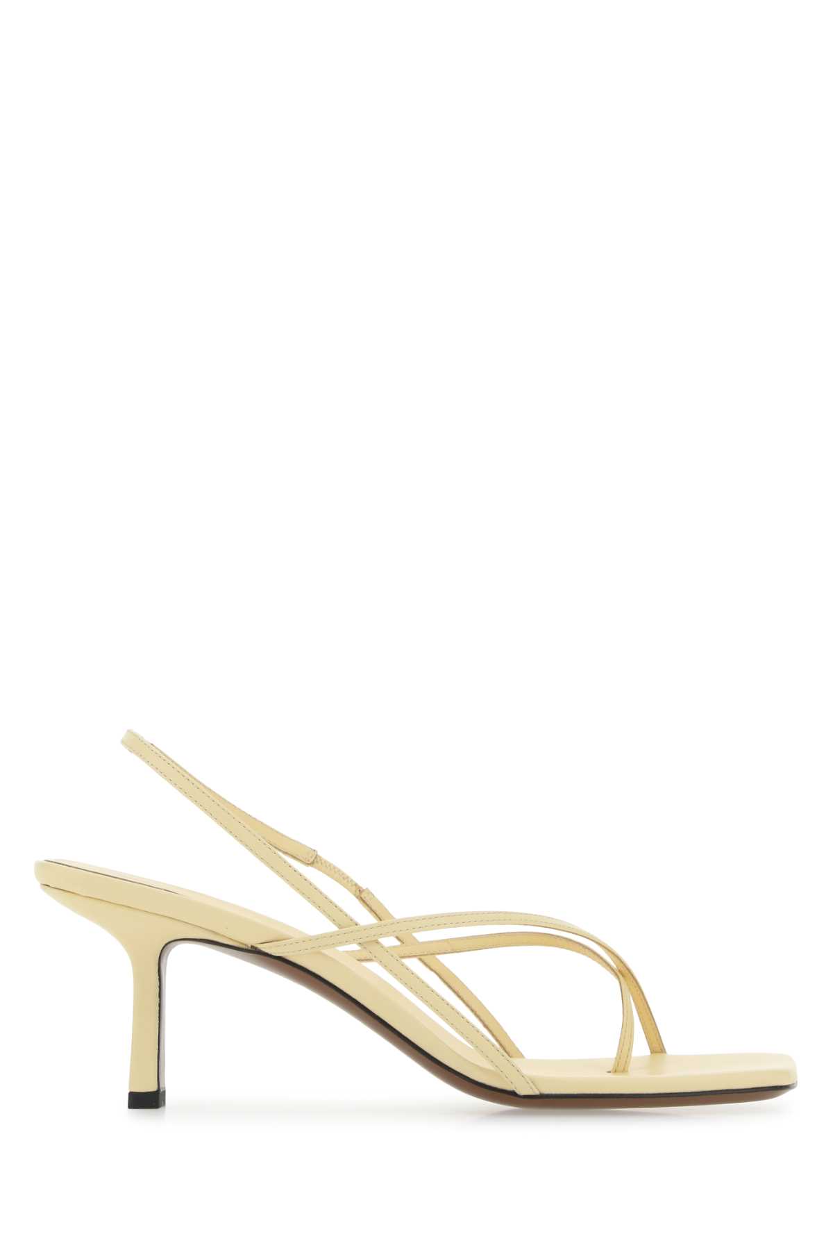 Neous Cream Leather Shamali Sandals