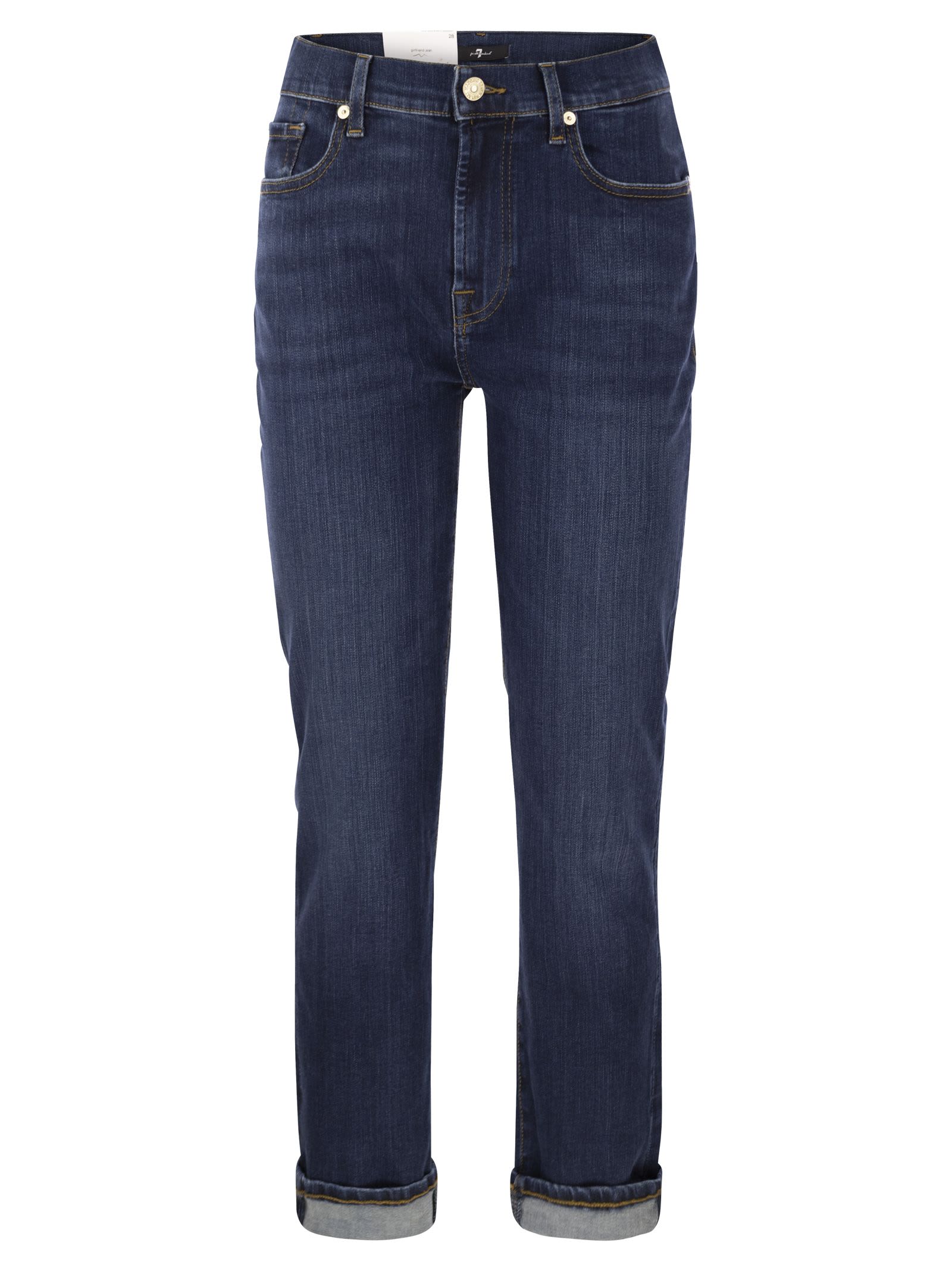 7 For All Mankind Relaxed Skinny - Medium Waist Boyfriend Jeans