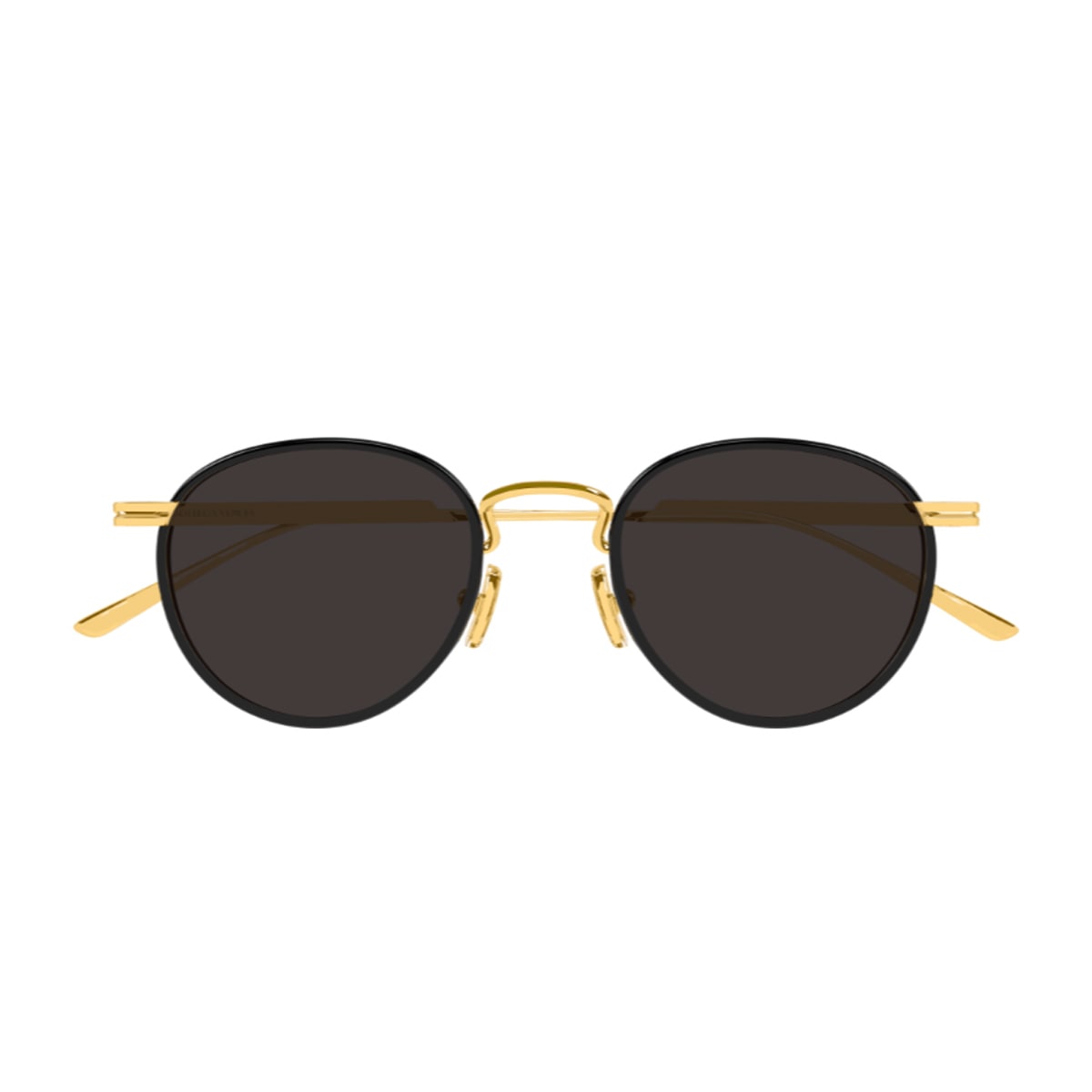 Bottega Veneta Eyewear Bottega Veneta Bv1389s Linea Ribbon 001 Gold Grey Sunglasses