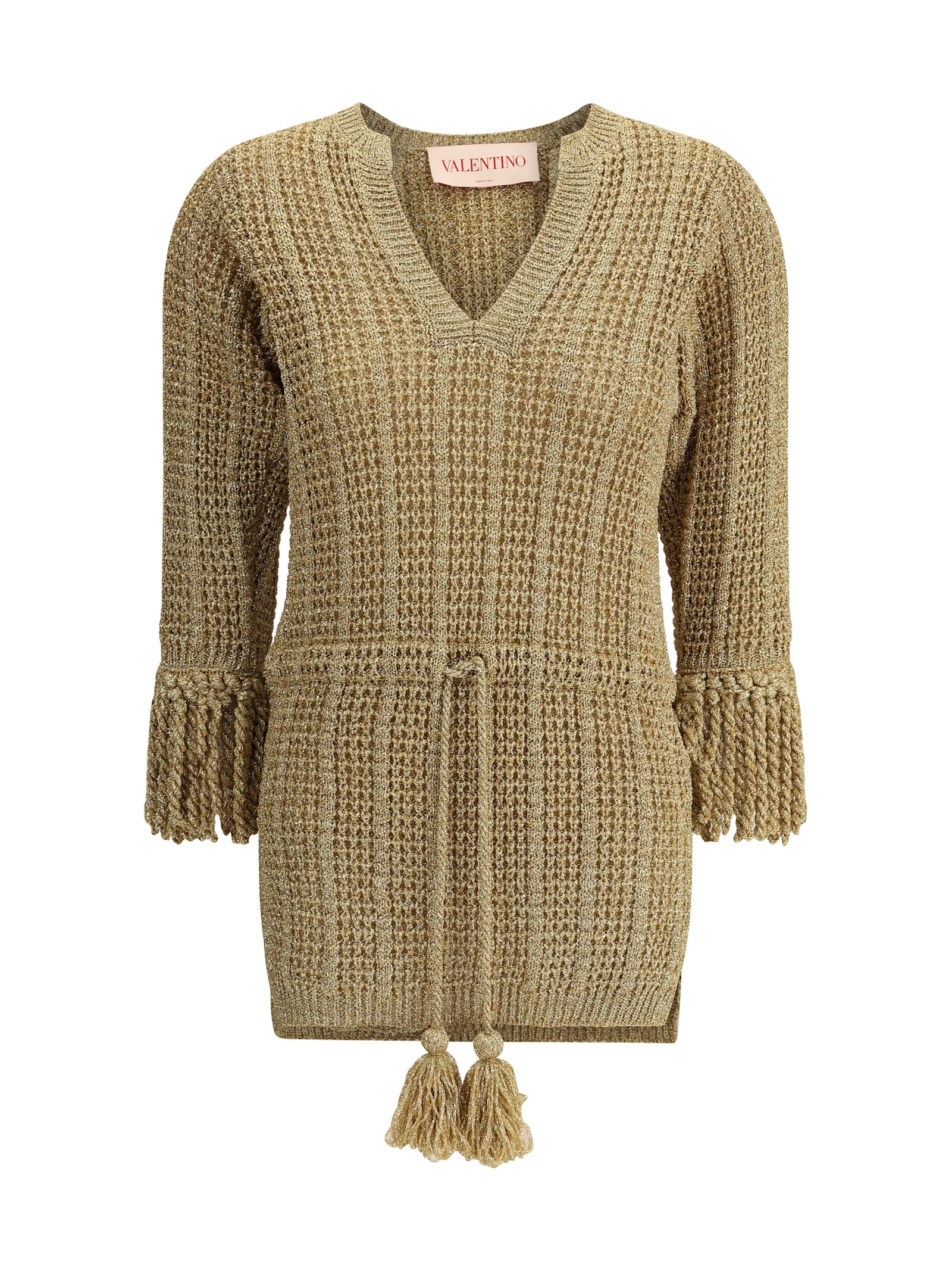 Valentino Lurex Knit Short Dress