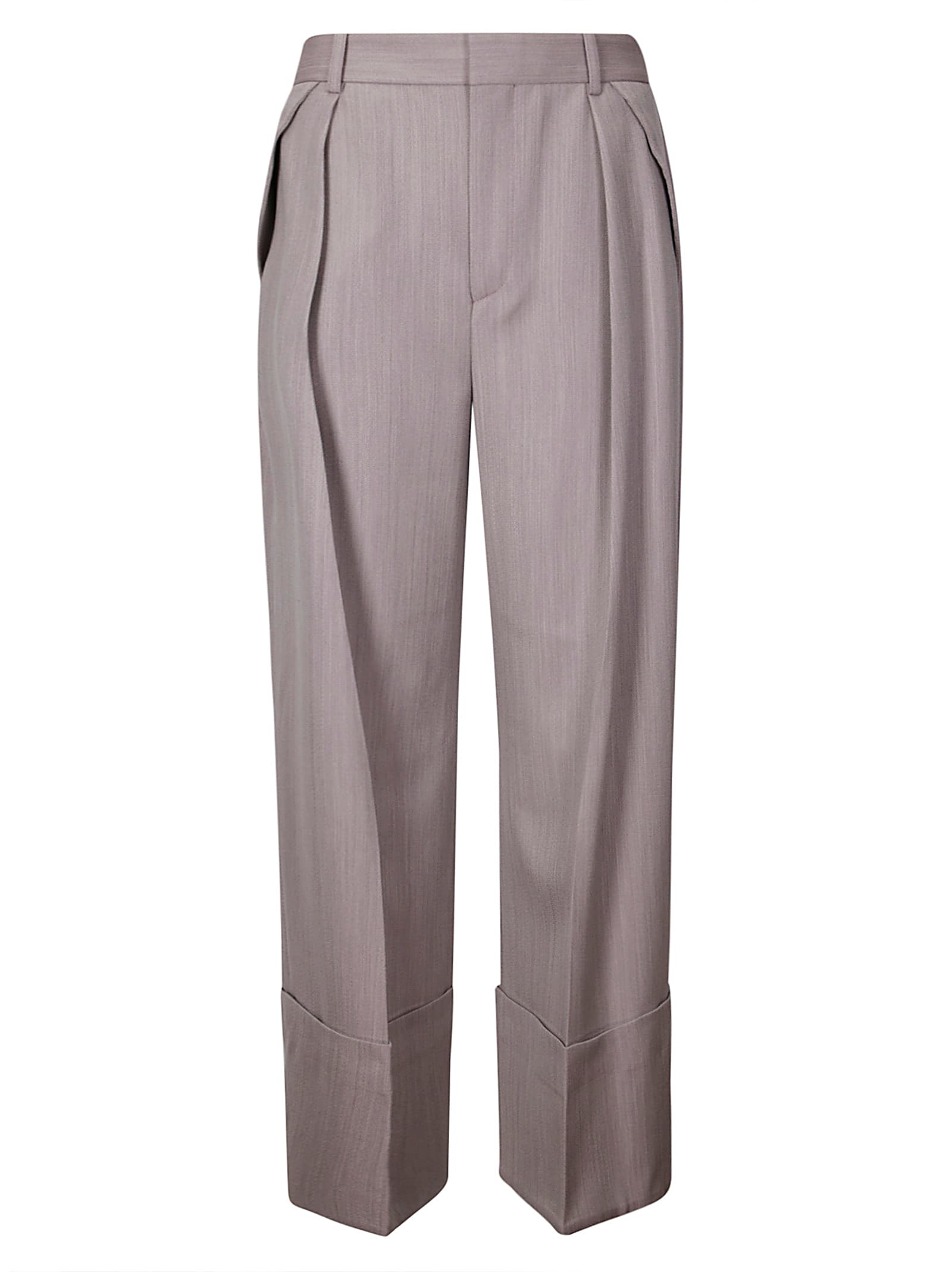 Victoria Beckham Wide Leg Turn - Up Trouser