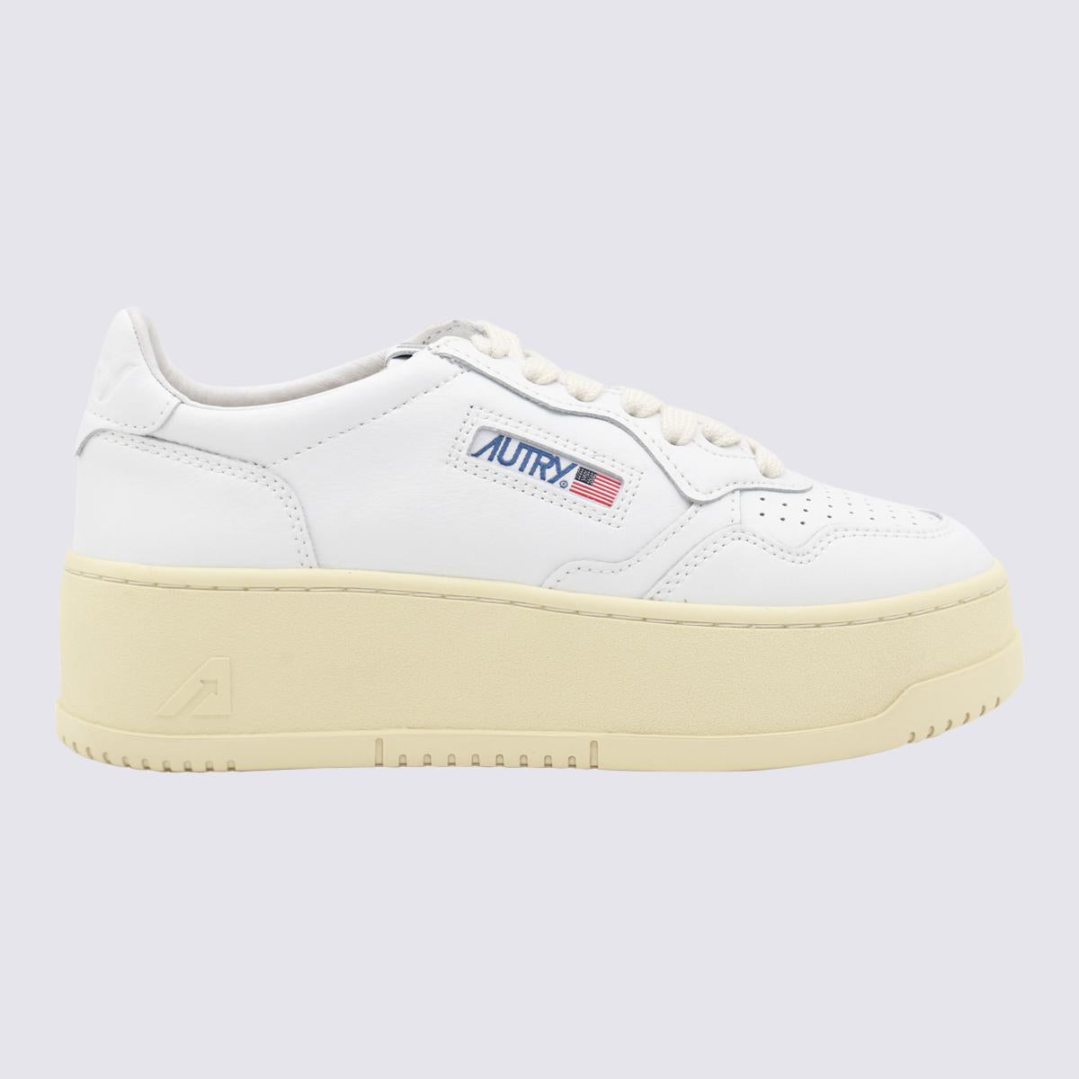 Autry White Leather Sneakers