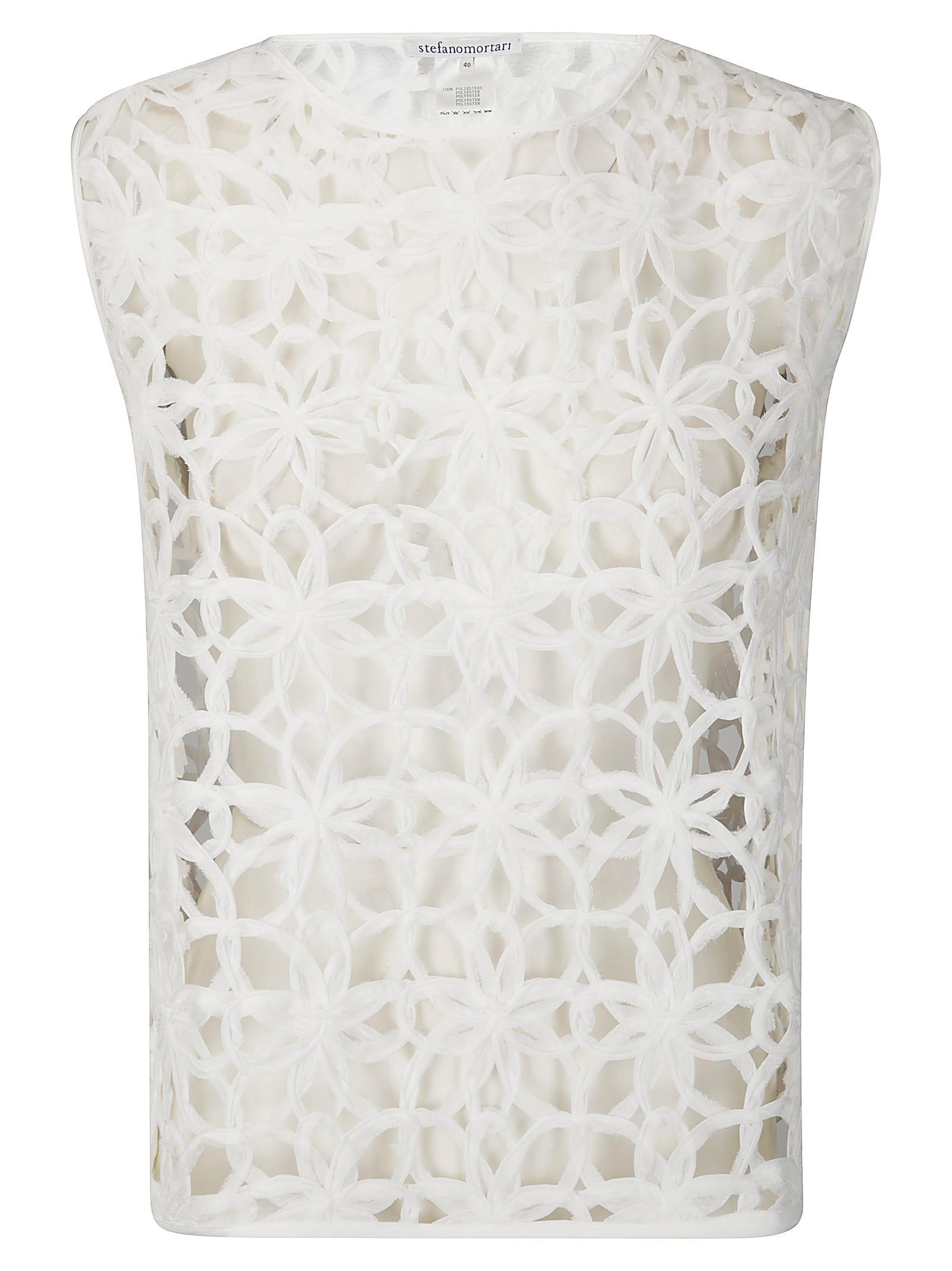 Stefano Mortari Lace Effect Top