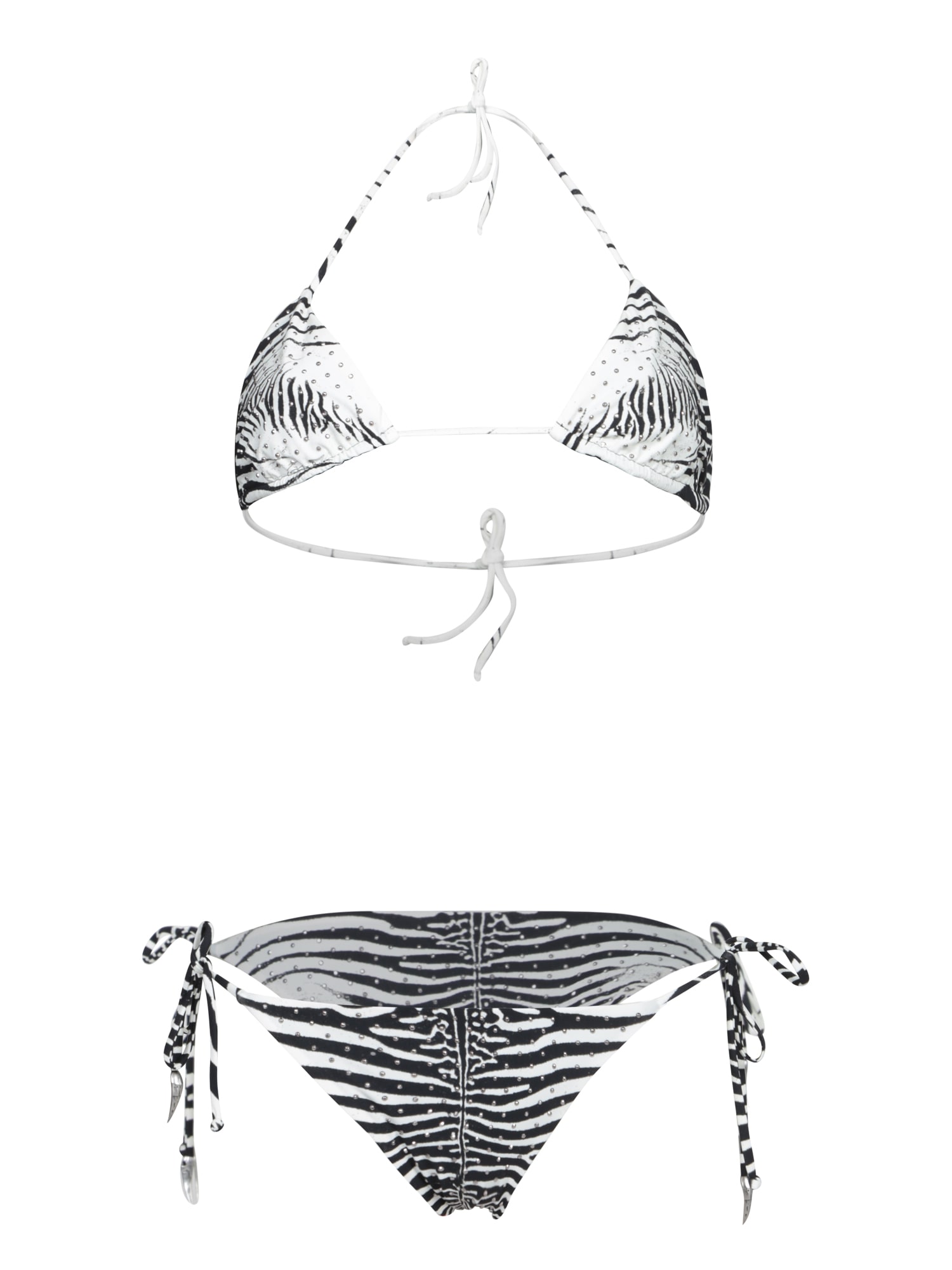 Roberto Cavalli Mini Zebra Black And White Bikini