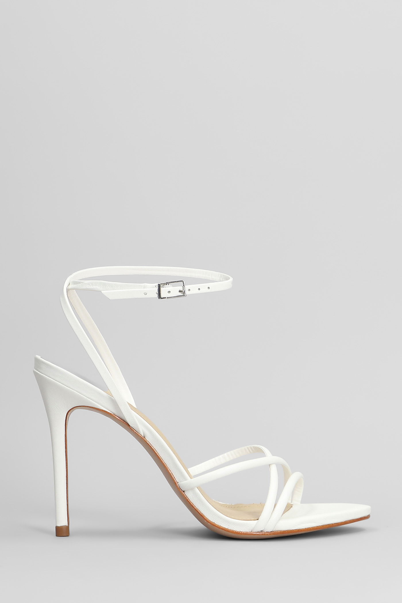 Schutz Sandals In White Leather