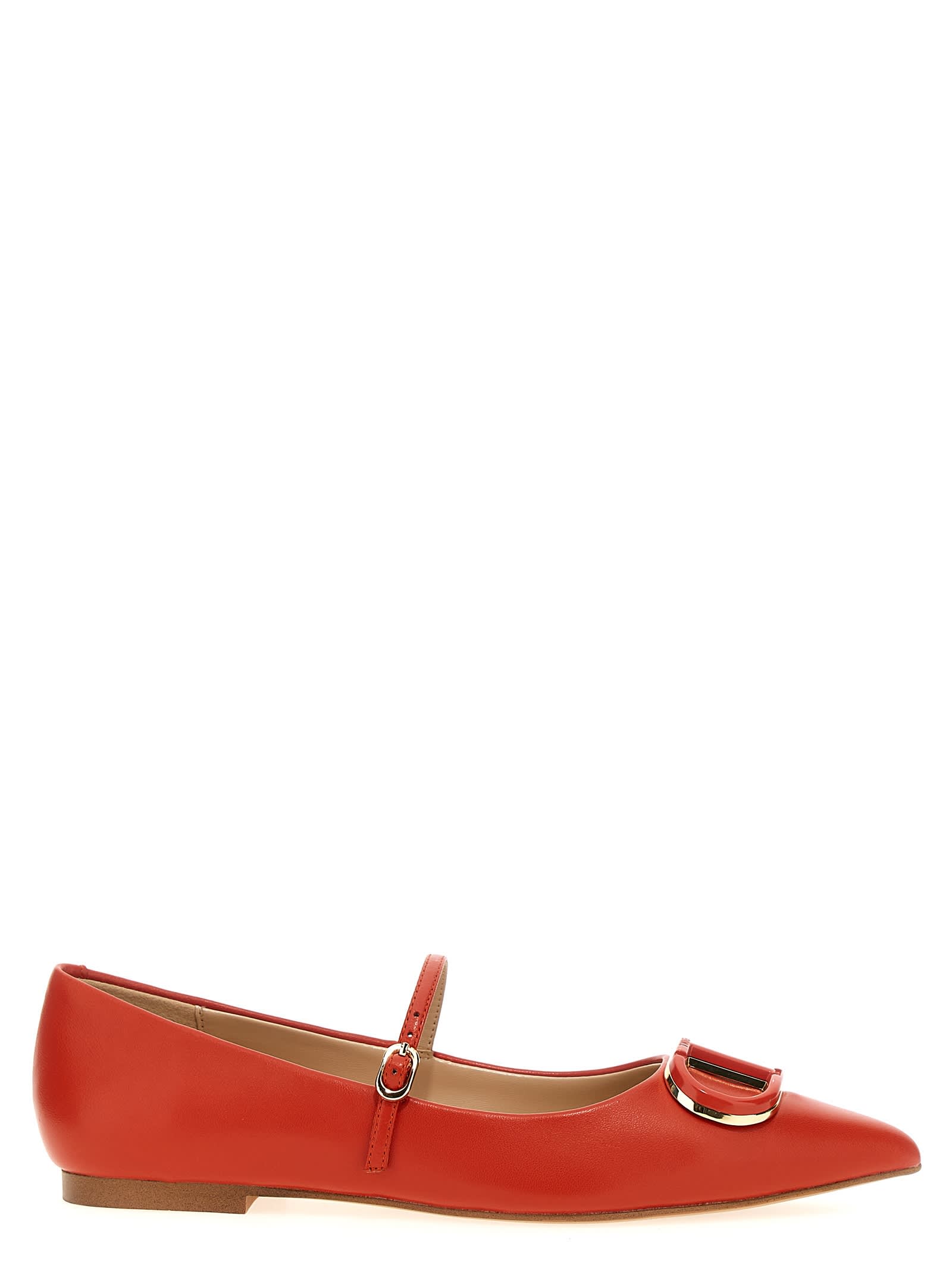 TwinSet oval T Ballet Flats