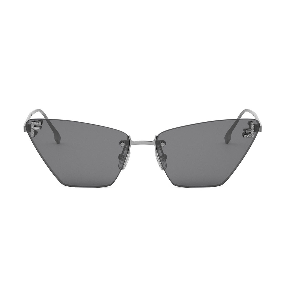 Fendi Eyewear Fendi Fe4160us Fendi First Crystal 14a Argento Sunglasses