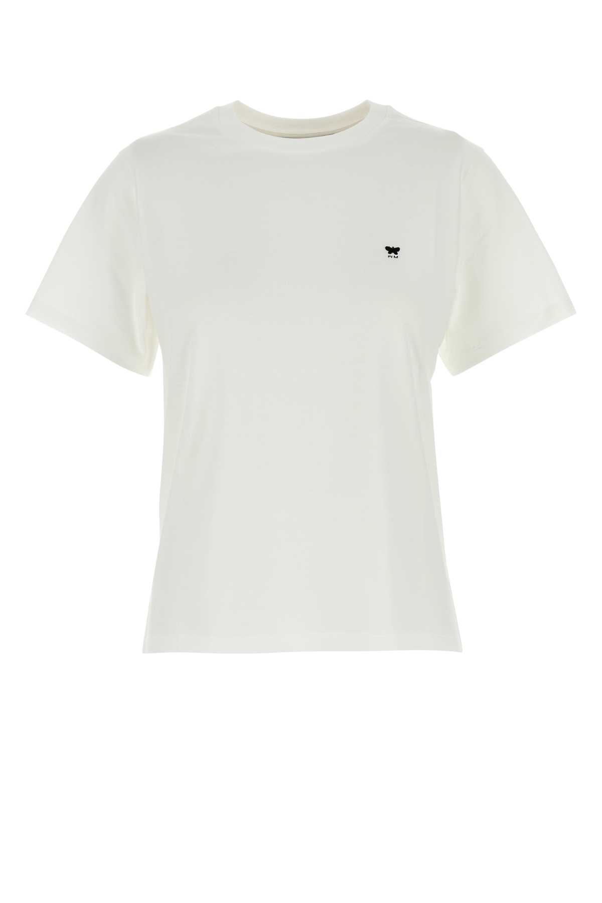 Weekend Max Mara White Cotton Venaco T-shirt