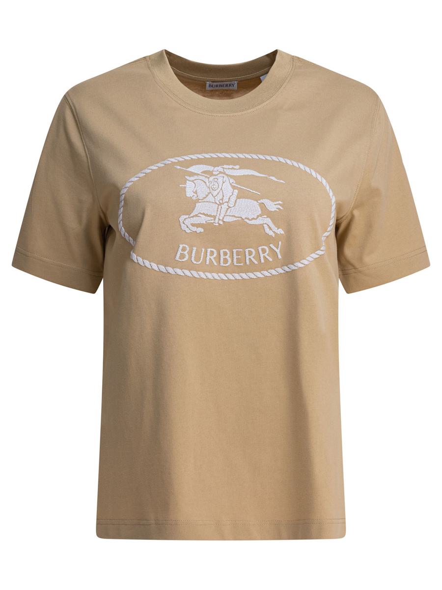Burberry T-Shirt With Knight Stamp