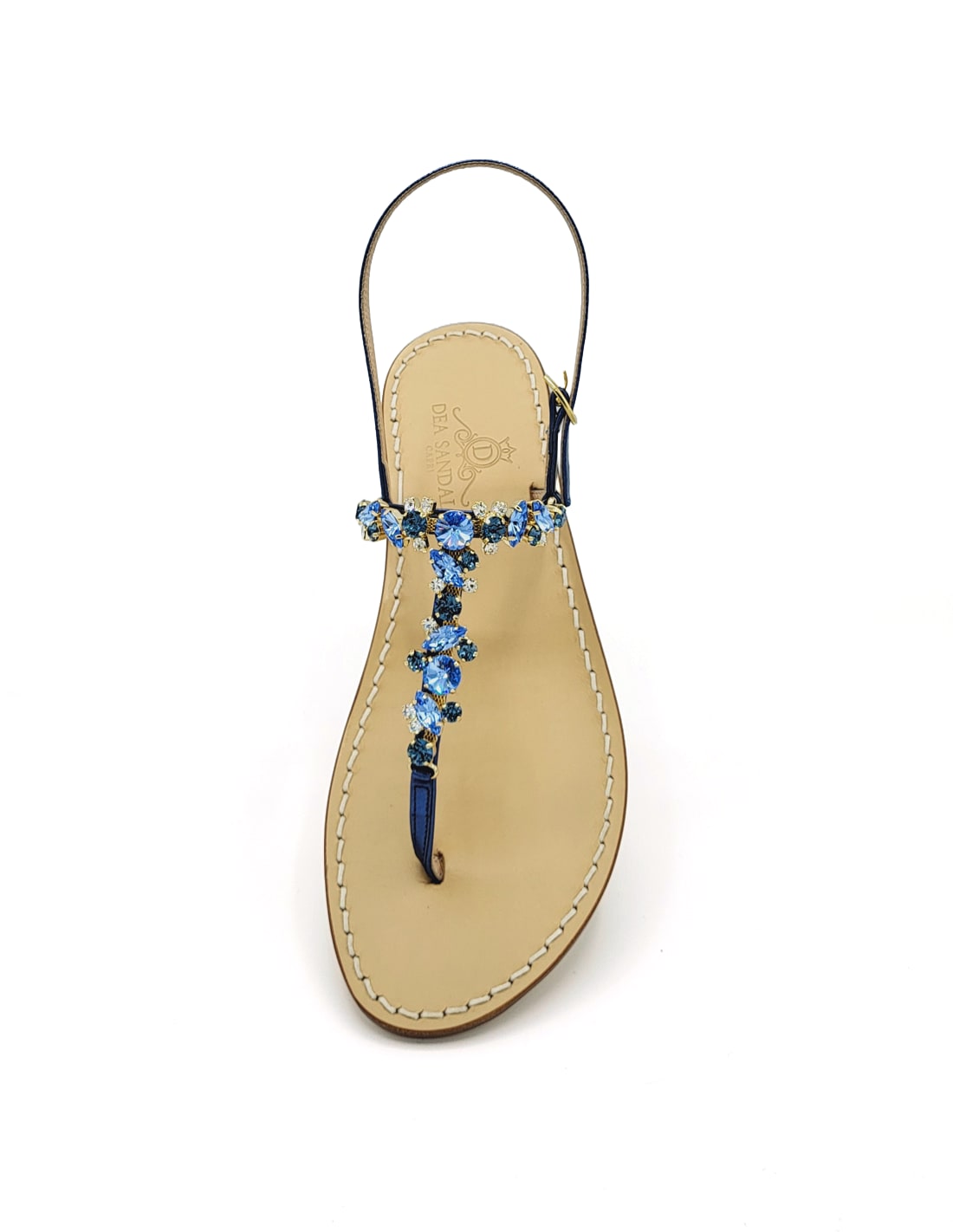 Dea Sandals Navy Blue Licampi Jewel Sandals