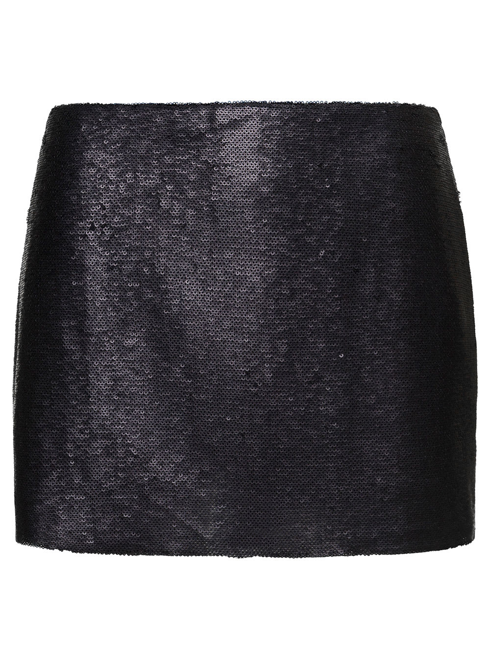 GAUGE81 kailua Mini Black Skirt With All-over Micro Paillettes In Polyester Woman