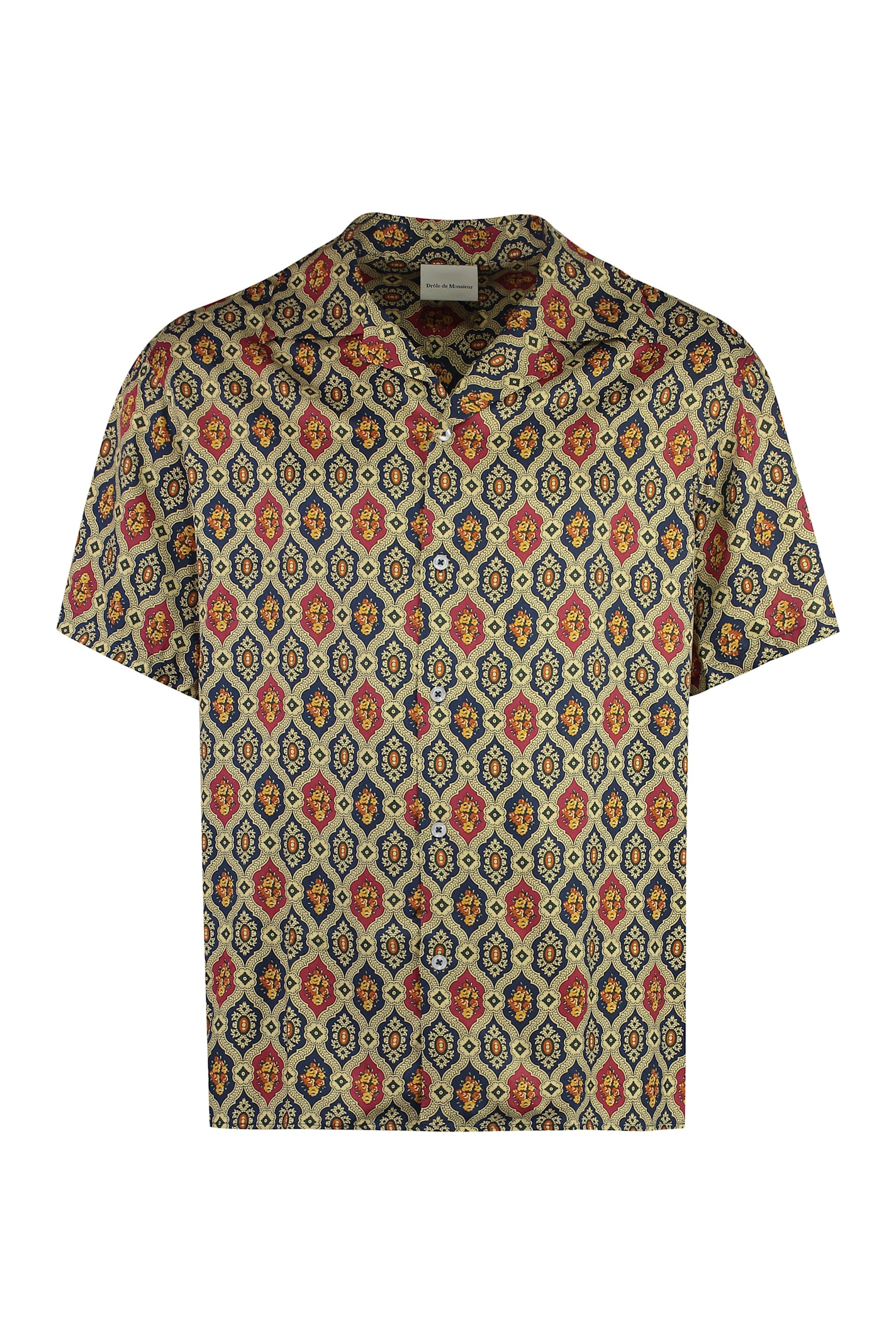 Drôle de Monsieur Printed Viscose Shirt