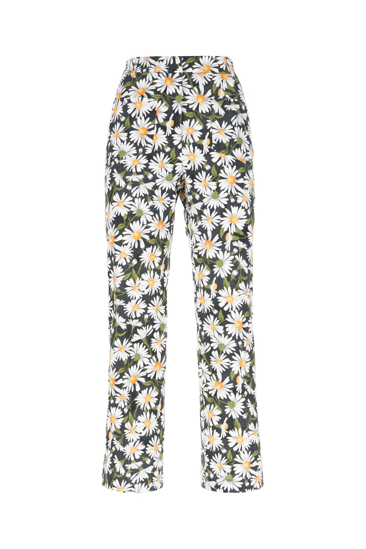 Weekend Max Mara Printed Stretch Cotton Pants