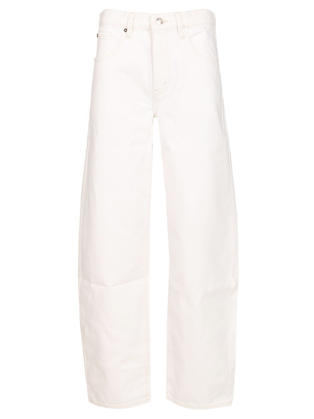 Frame Low Slung Barrel Jeans