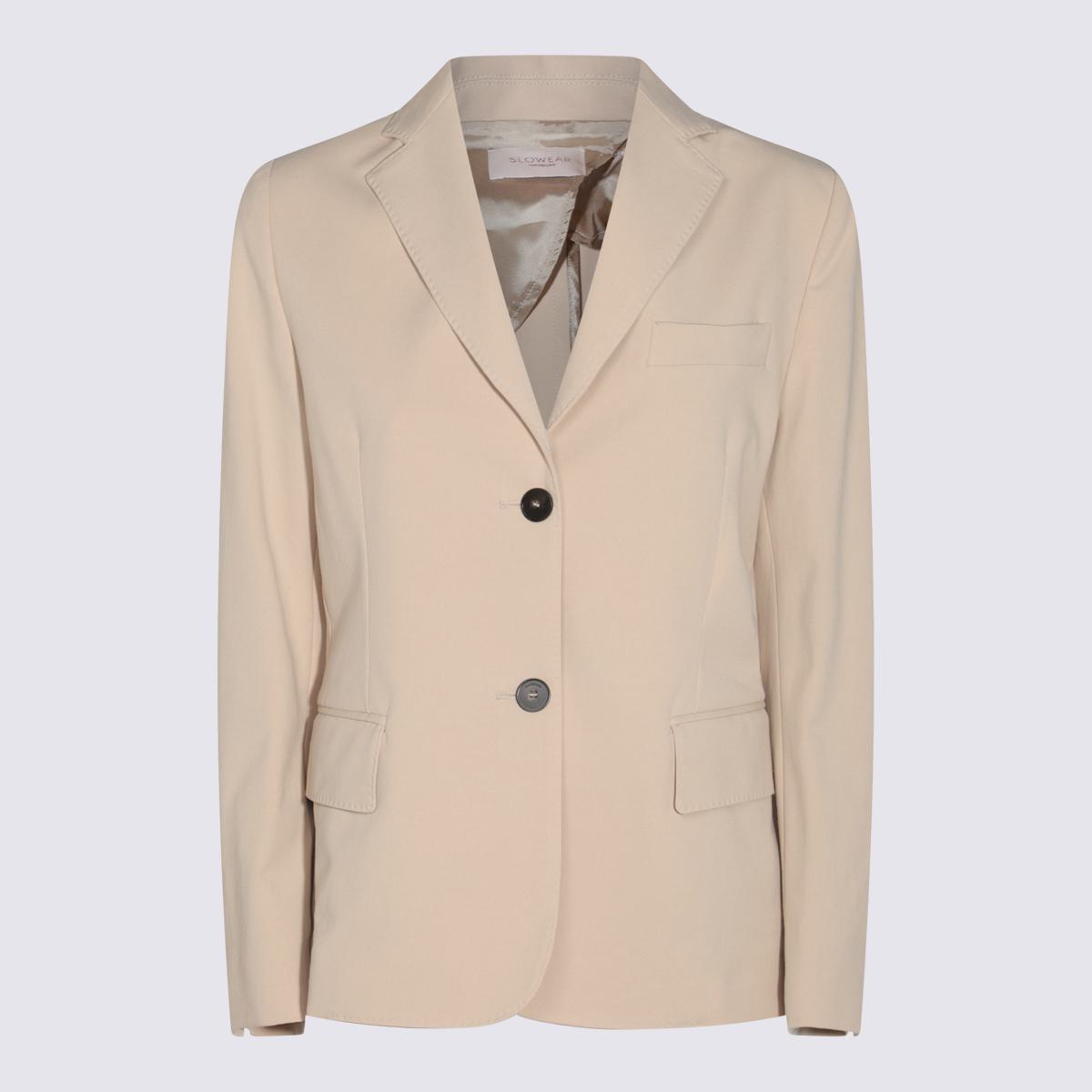 Montedoro Beige Cotton Casual Jacket