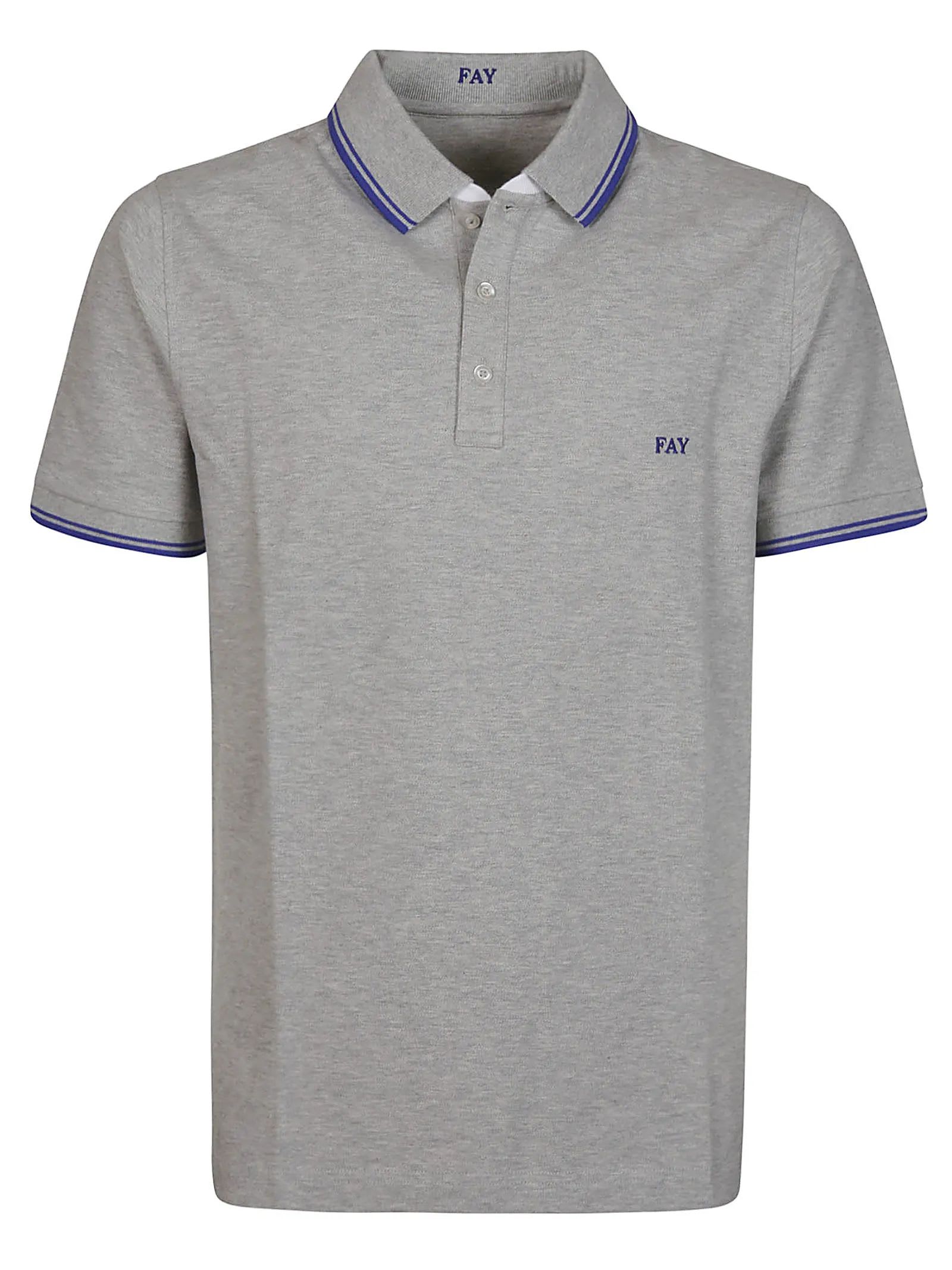 Fay Piquet Double Collar Polo Shirt