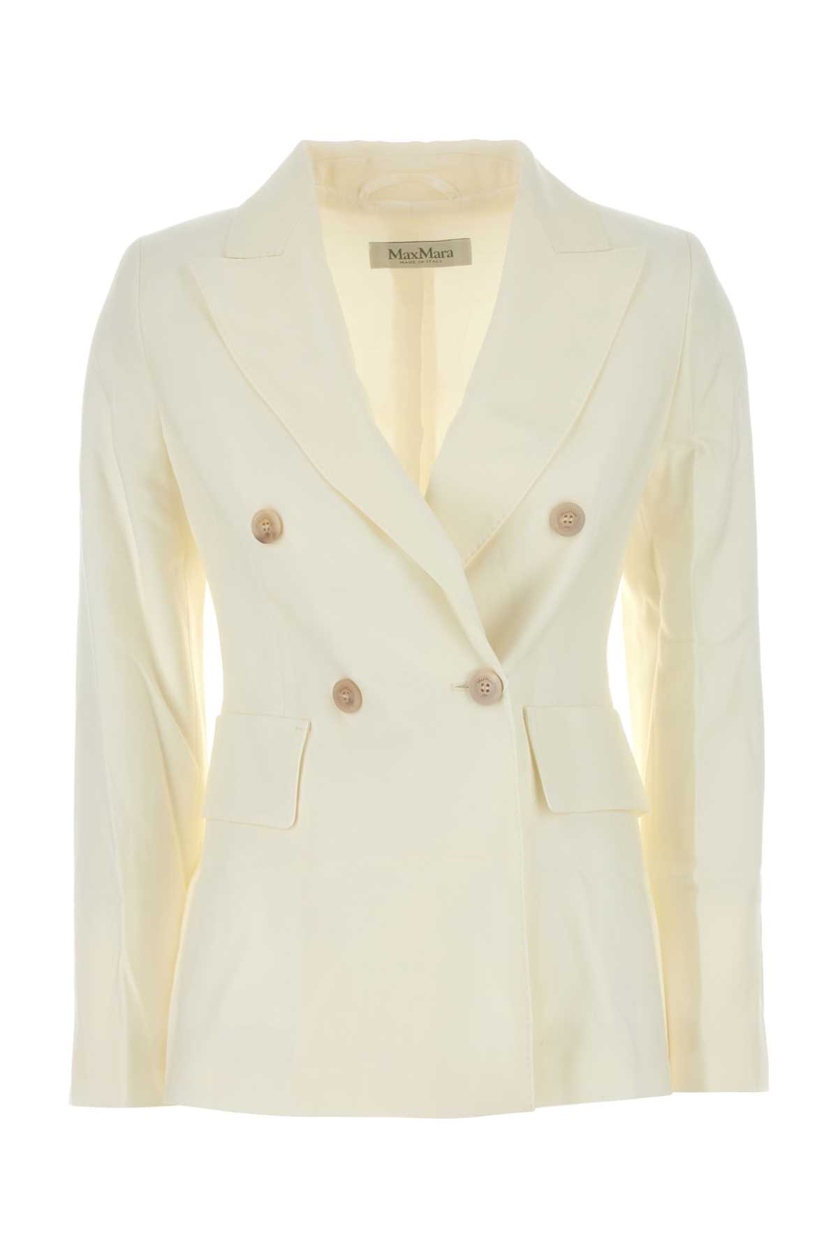 Max Mara Ivory Wool Osanna Blazer