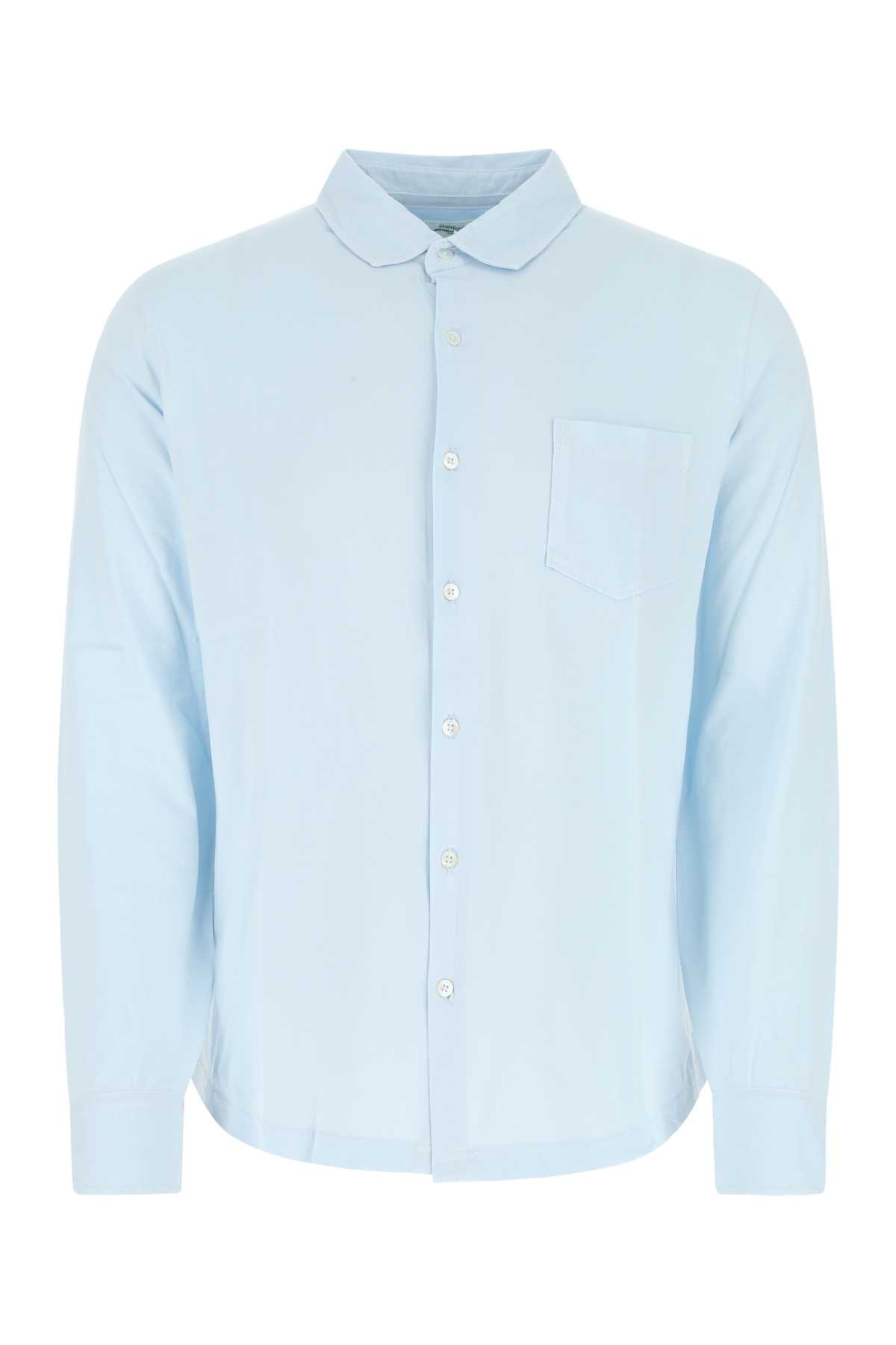 Hartford Light-blue Cotton Shirt