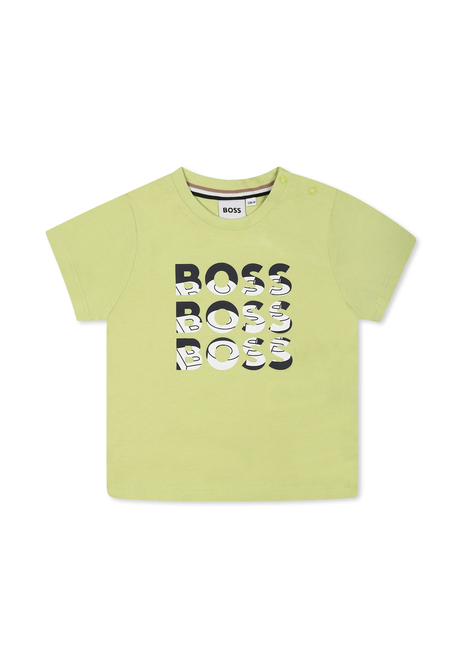 Hugo Boss Green T-shirt For Baby Boy With Logo