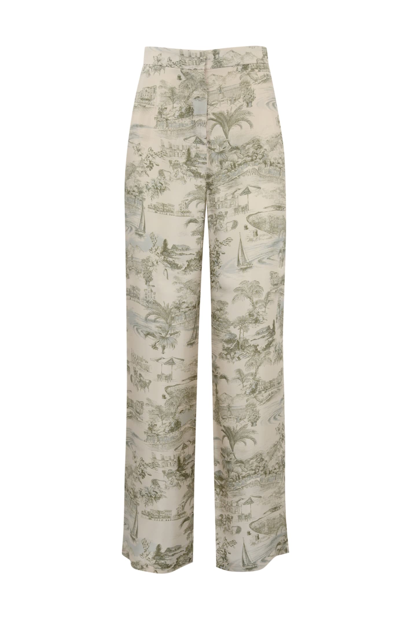 Max Mara Studio 宙斯印花斜纹裤