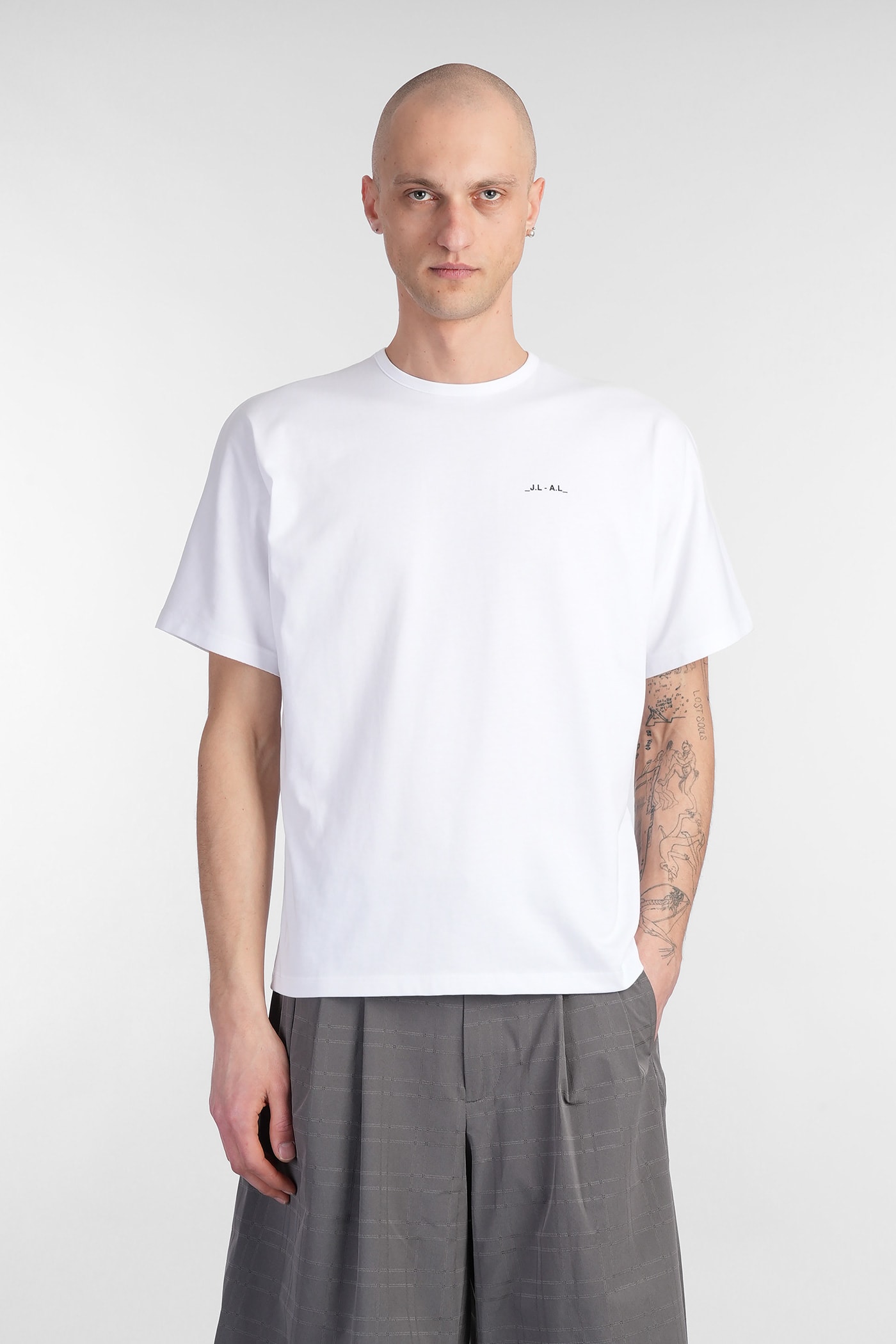 J. L-A. L Dalma Shortsleeve T-shirt In White Cotton