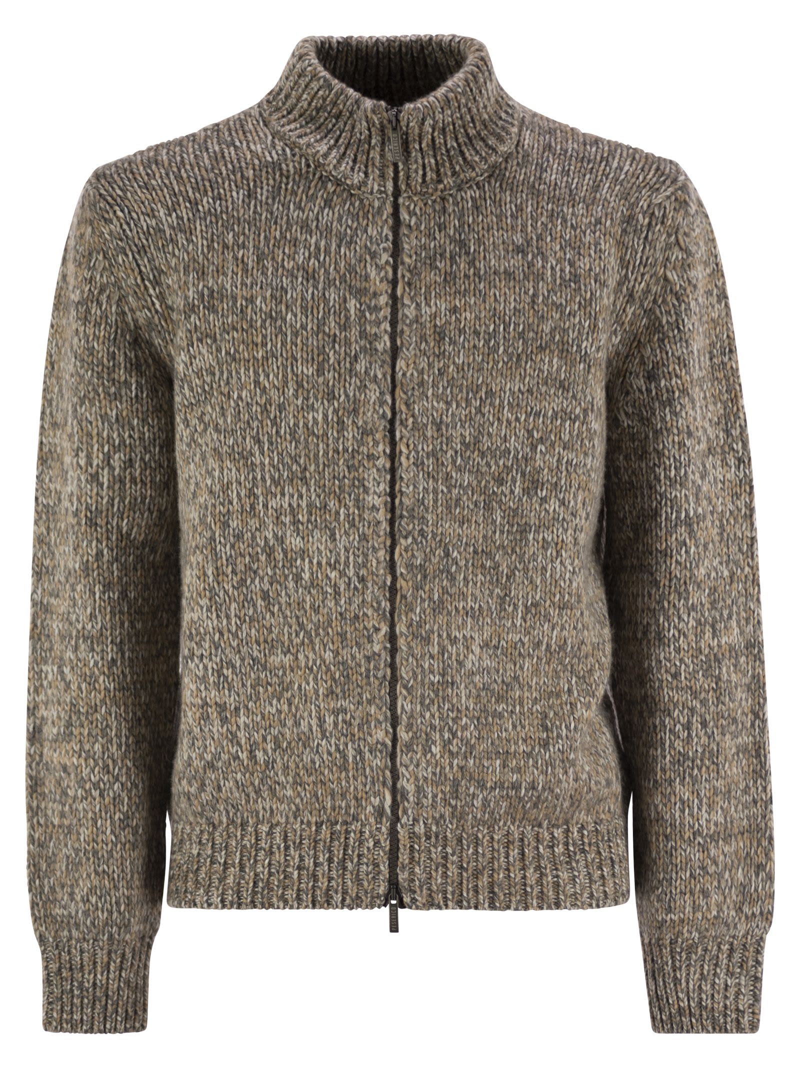Peserico Wool-blend Turtleneck Cardigan