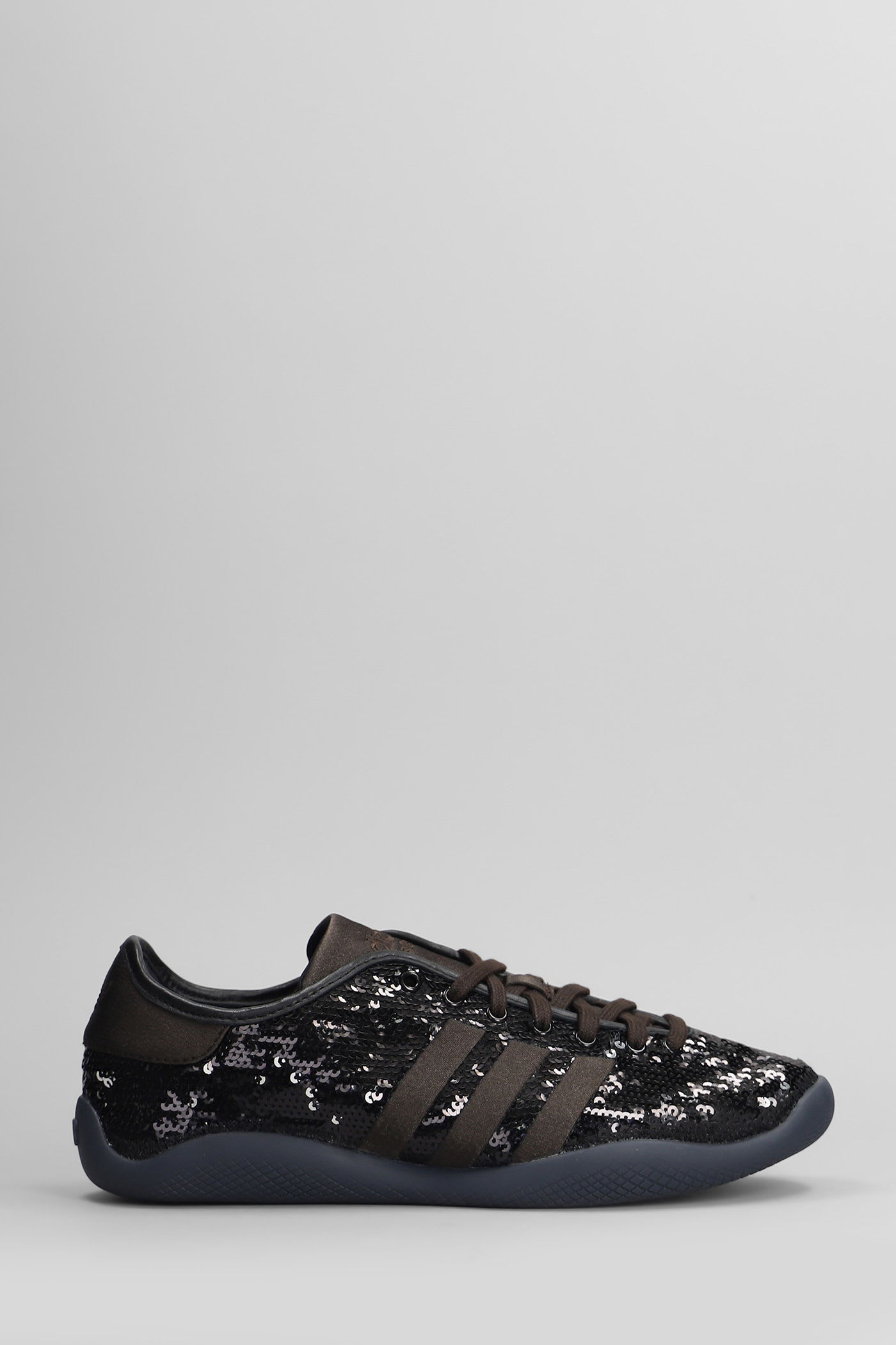 Adidas Originals by Wales Bonner Lo Pro Sequin Sneakers In Black Fabric