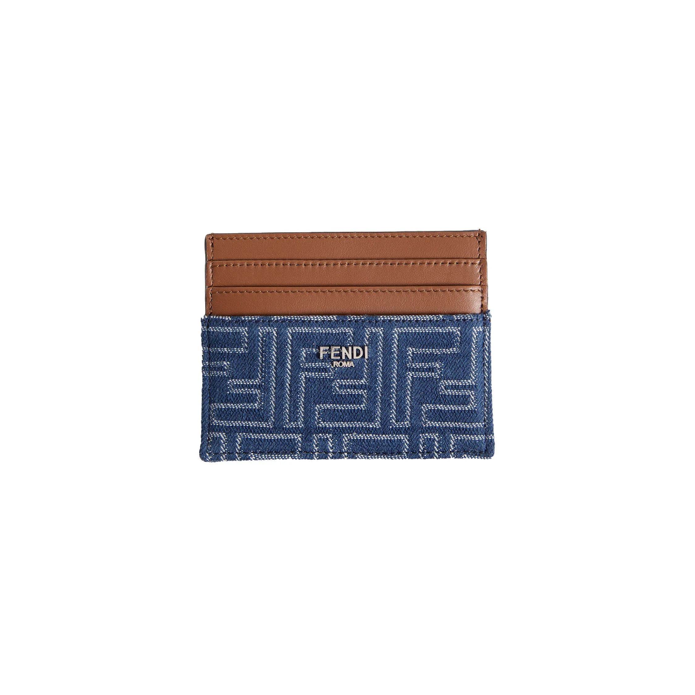 FF Denim and Leather Cardholder