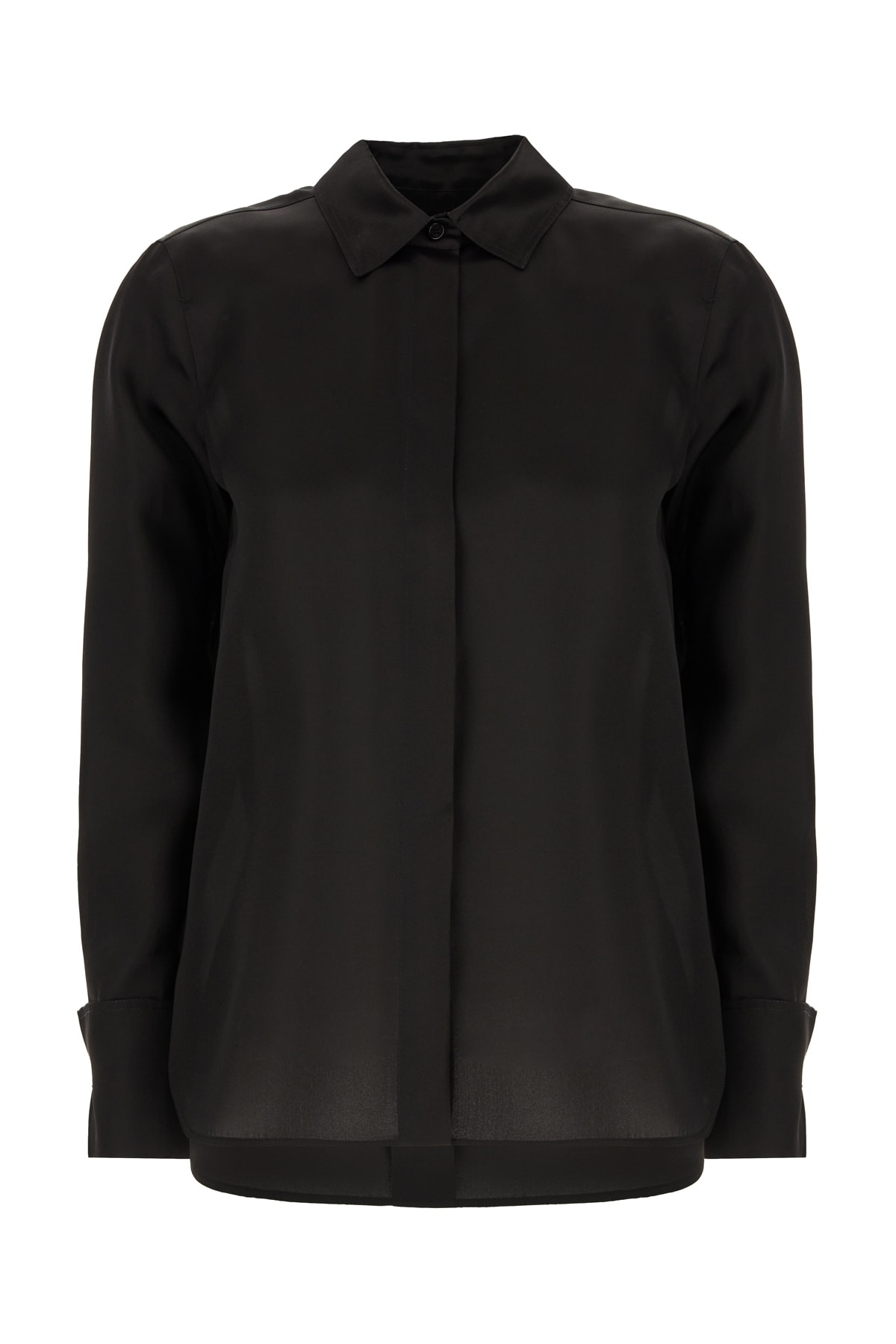 Max Mara Black Silk Nola Shirt
