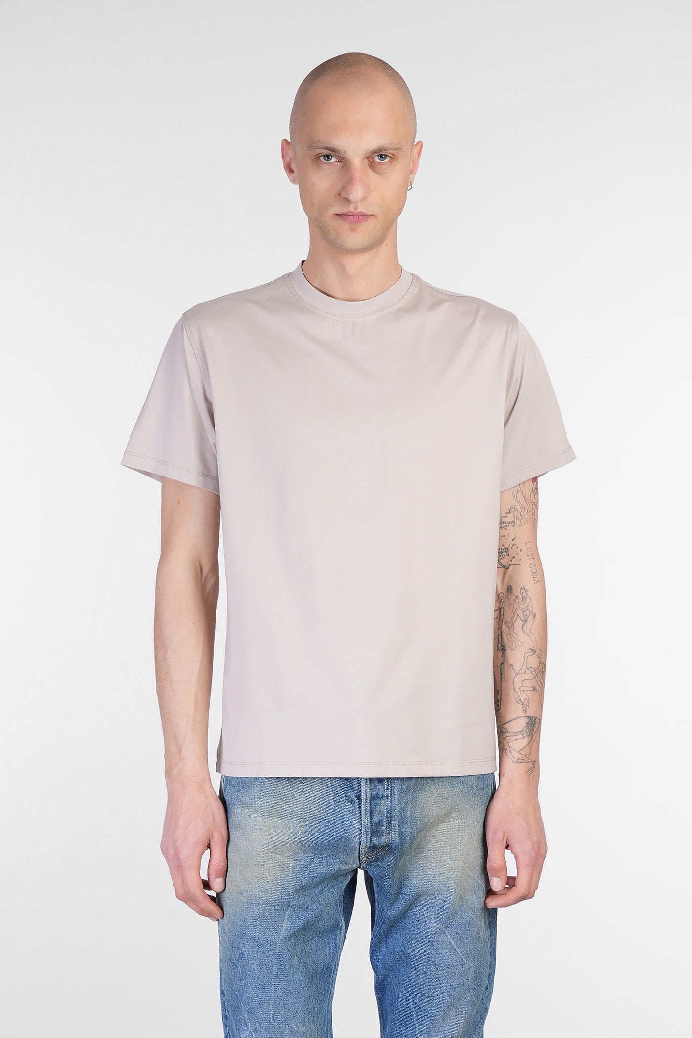 Salvatore Santoro T-shirt In Beige Cotton