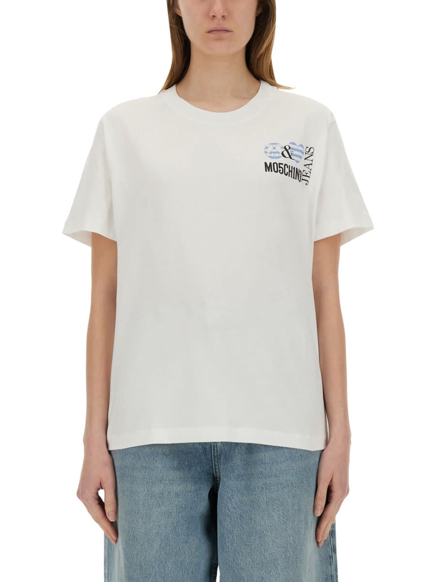 M05CH1N0 Jeans T-shirt With Print