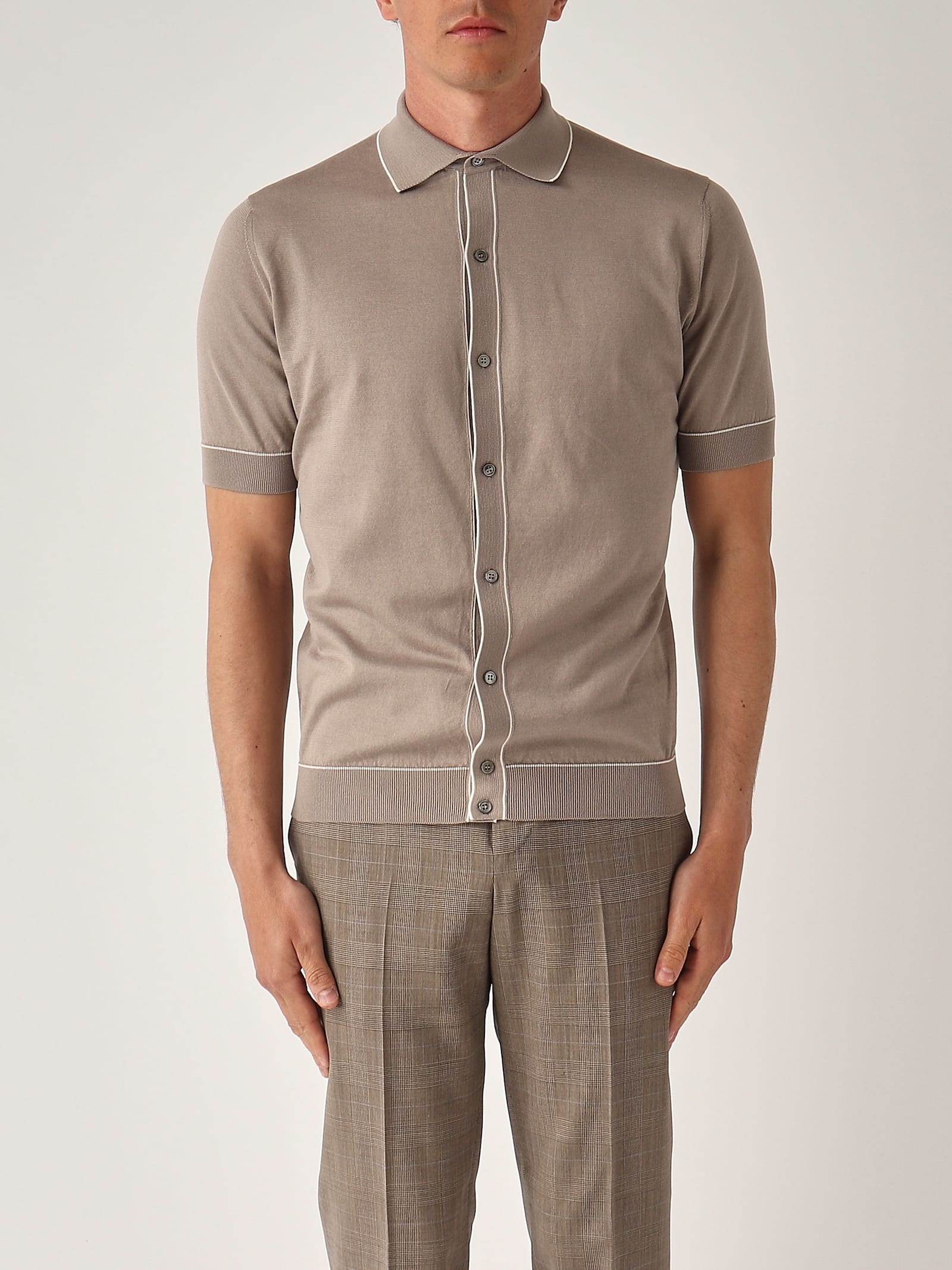 Filippo De Laurentiis Camicia M/c In Cotone Superlight Shirt
