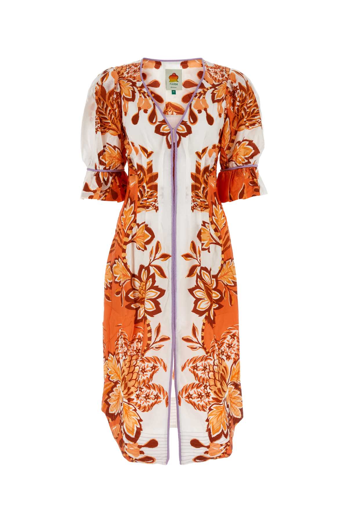 Farm Rio Printed Tencel Blend Aura Dress