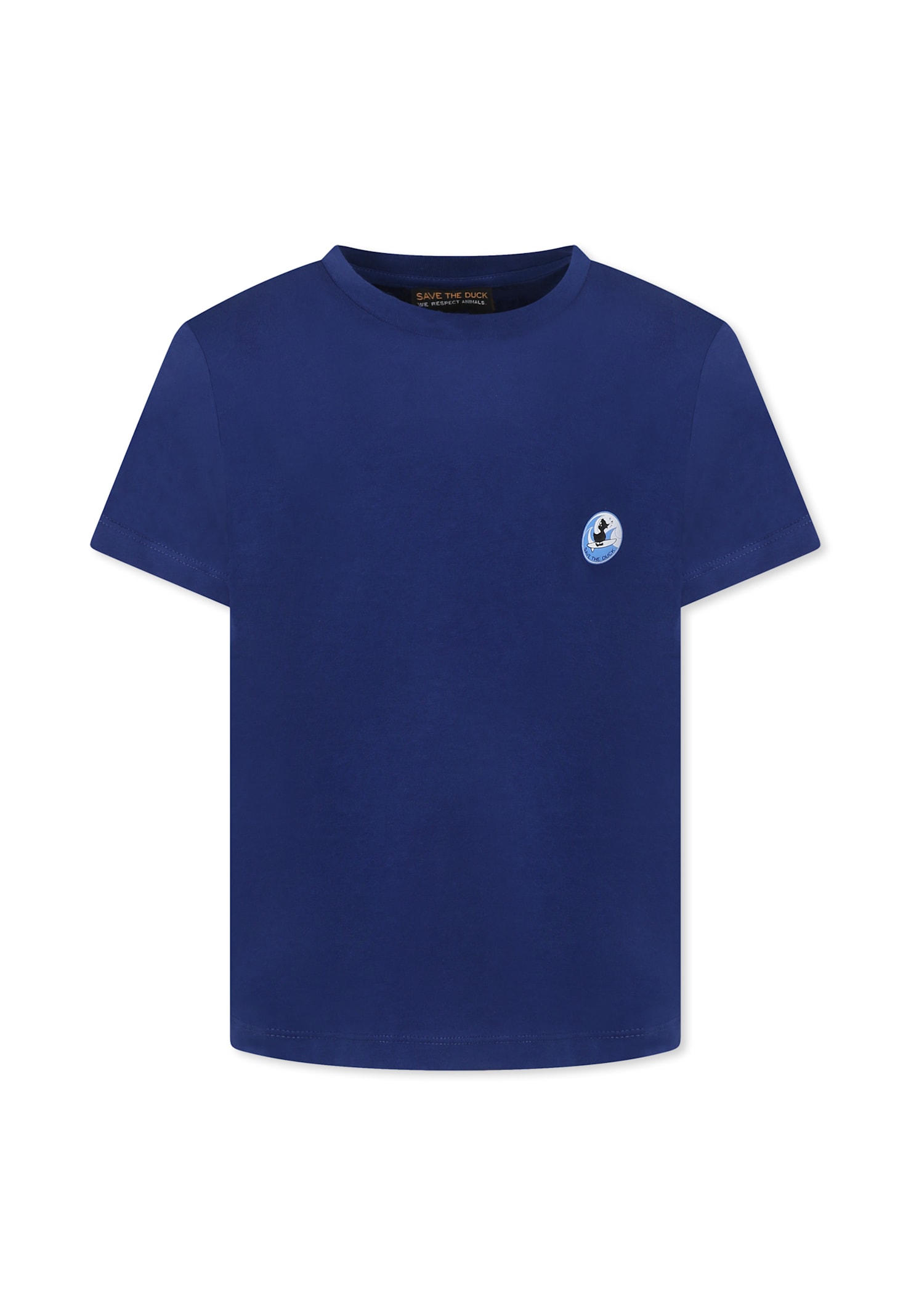 Save the Duck Blue T-shirt For Kids With Logo