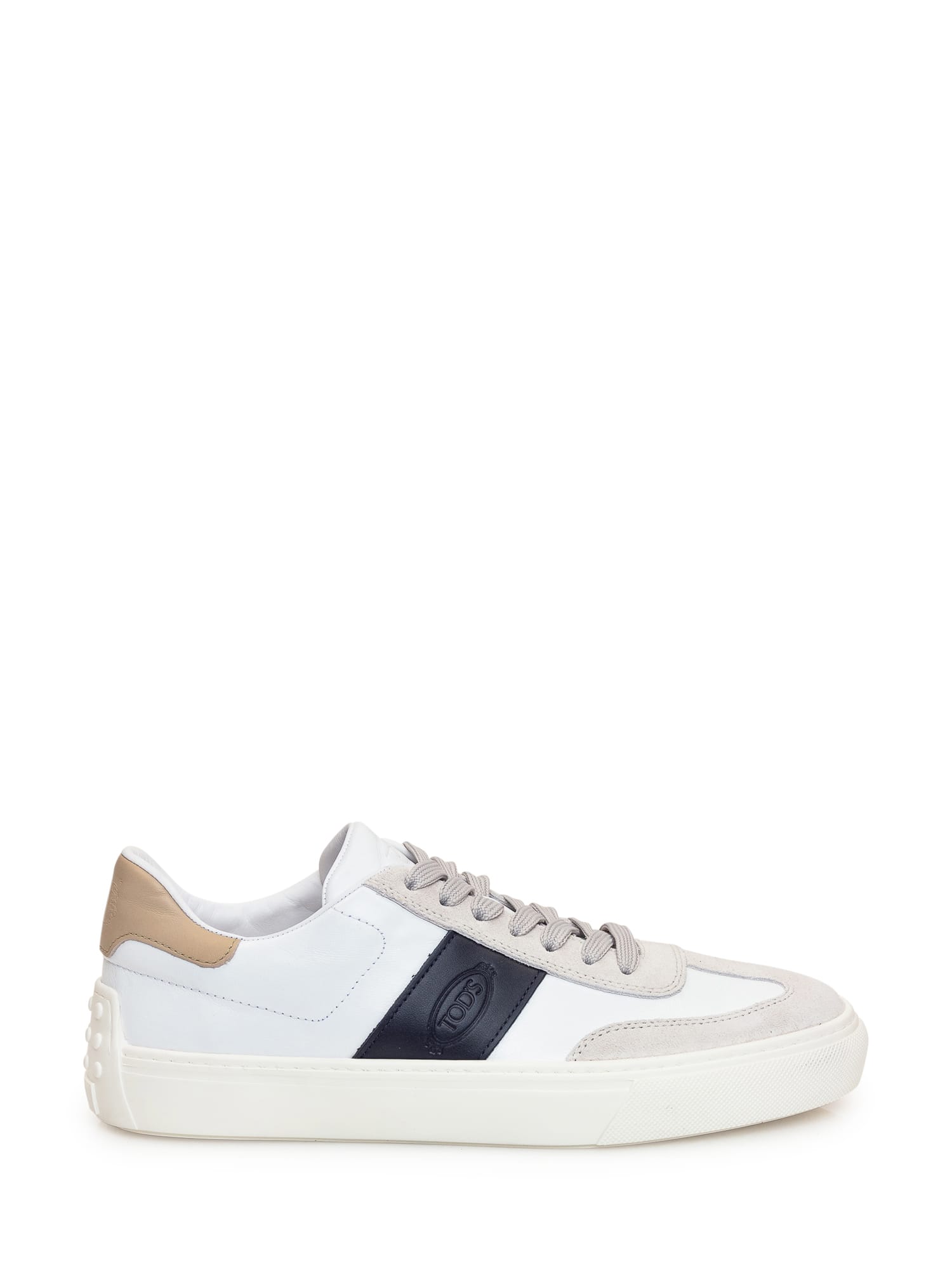 Tod's Sneakers In Smooth And Suede Leather