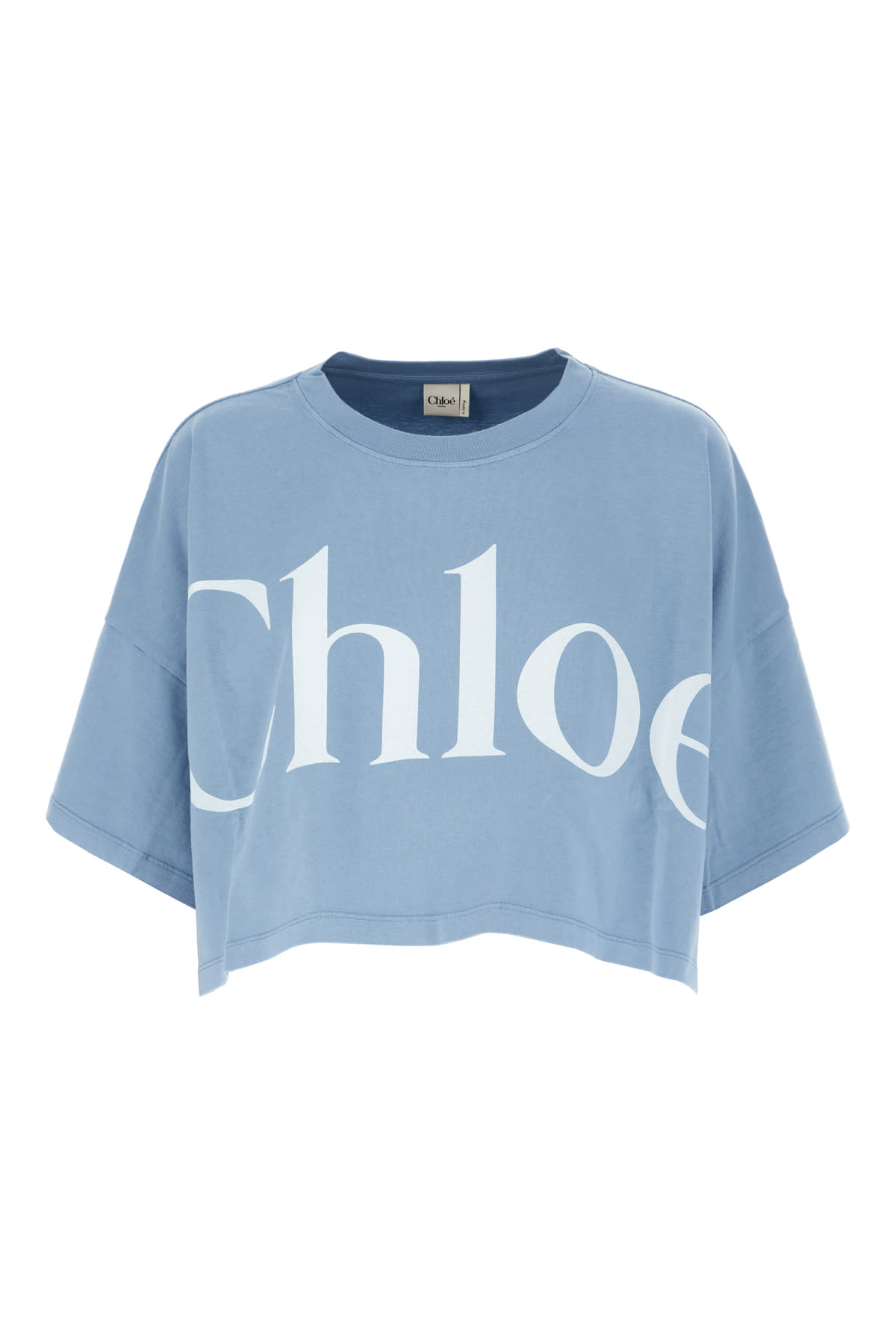 Chloé Blue Denim Cotton Oversize T-shirt