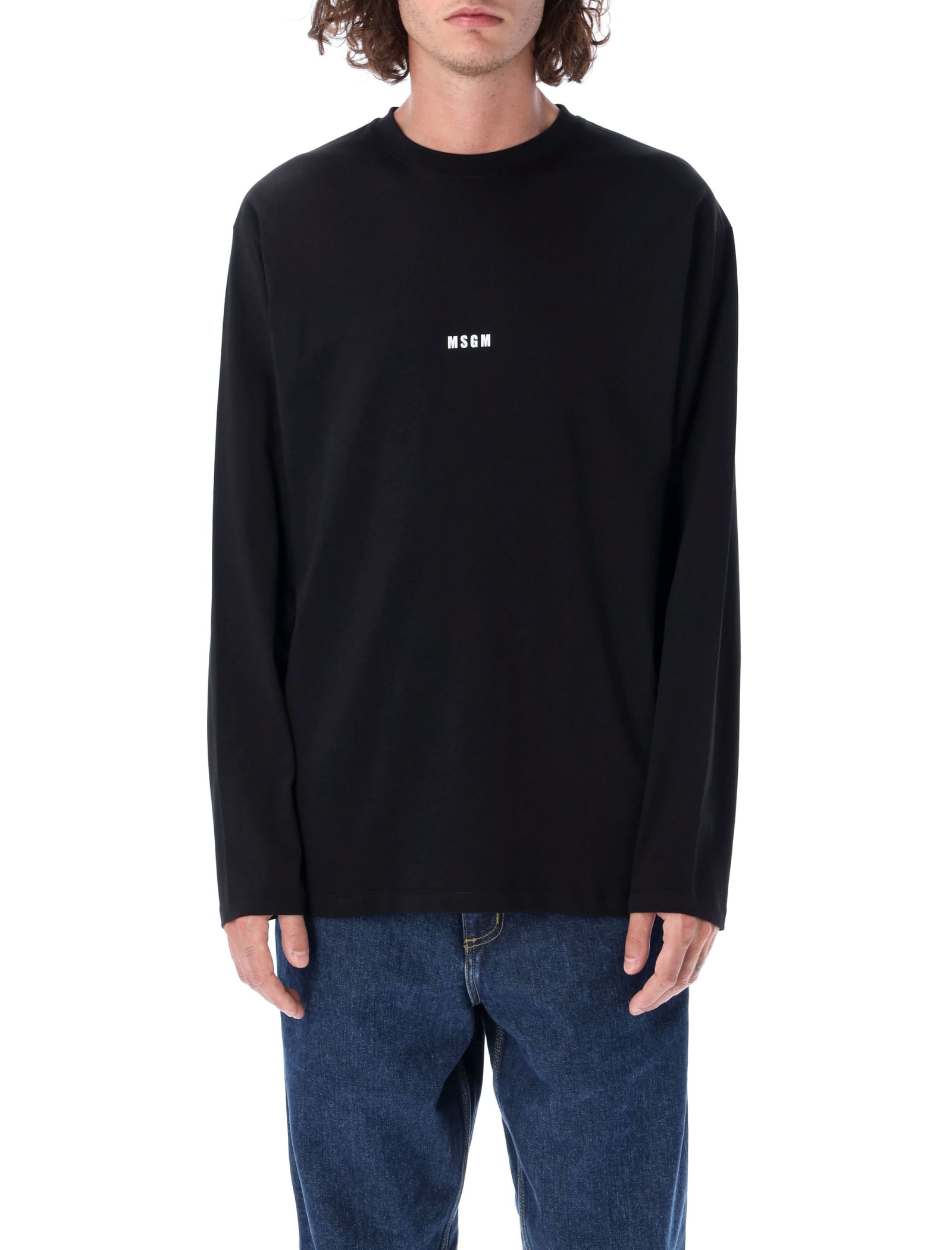 MSGM Small Logo Long Sleeve T-shirt