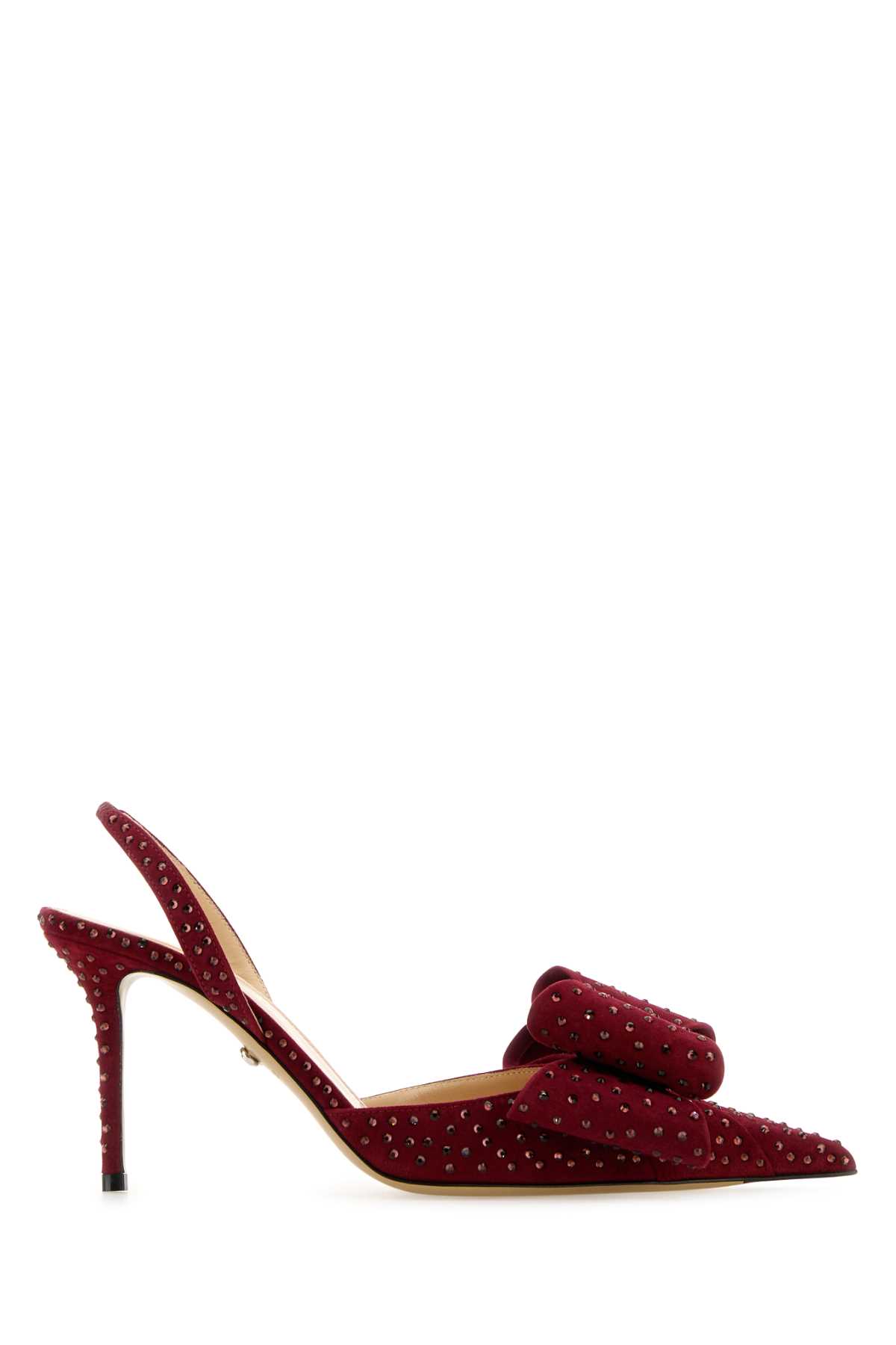 Mach & Mach Burgundy Suede Pumps