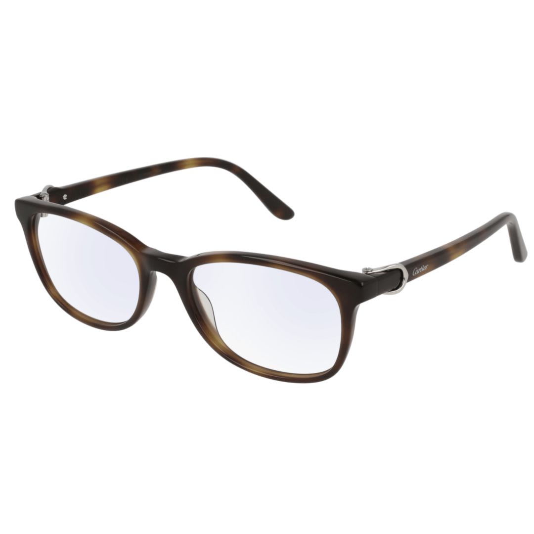 Cartier Eyewear Ct0008o007 Havana Havana Transpa
