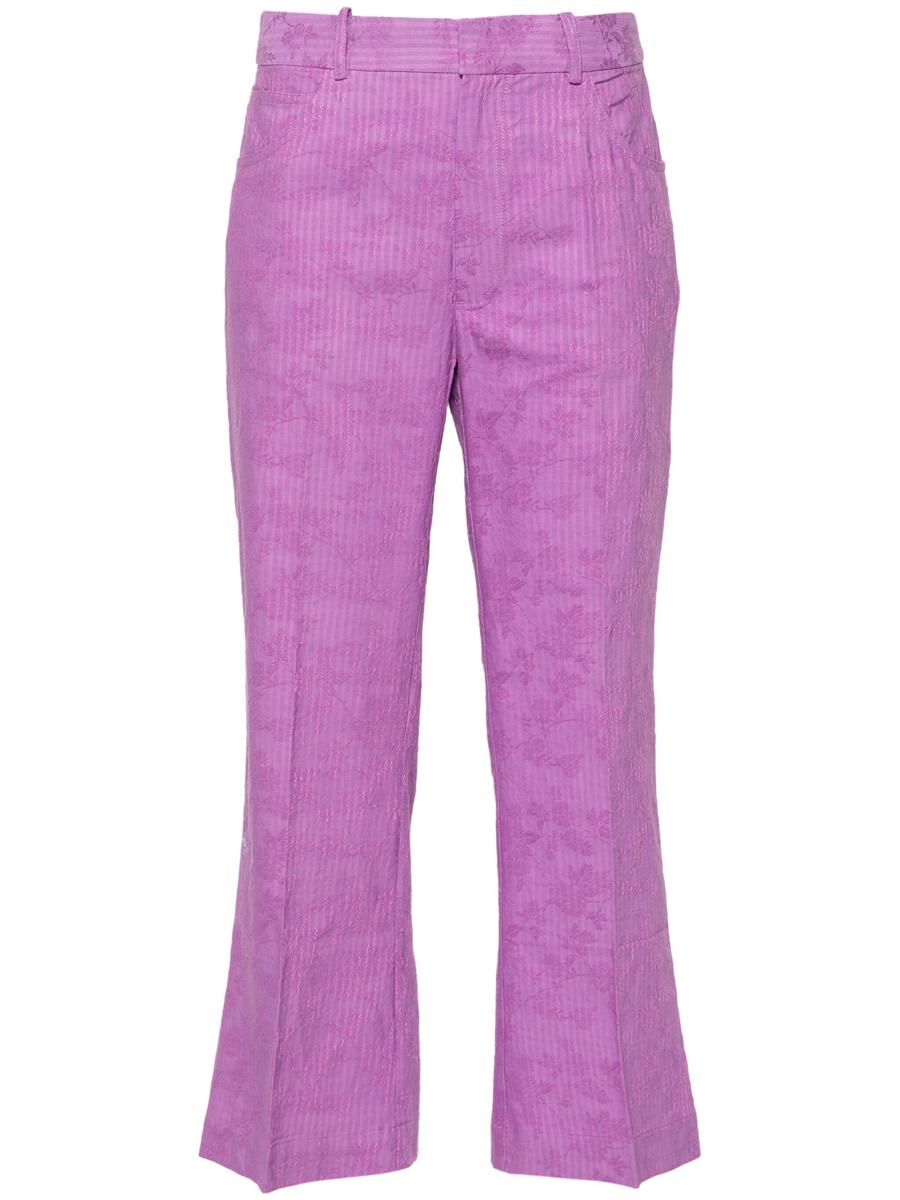 Rodebjer Miso Stripe Pants Slim Cropped Clothing