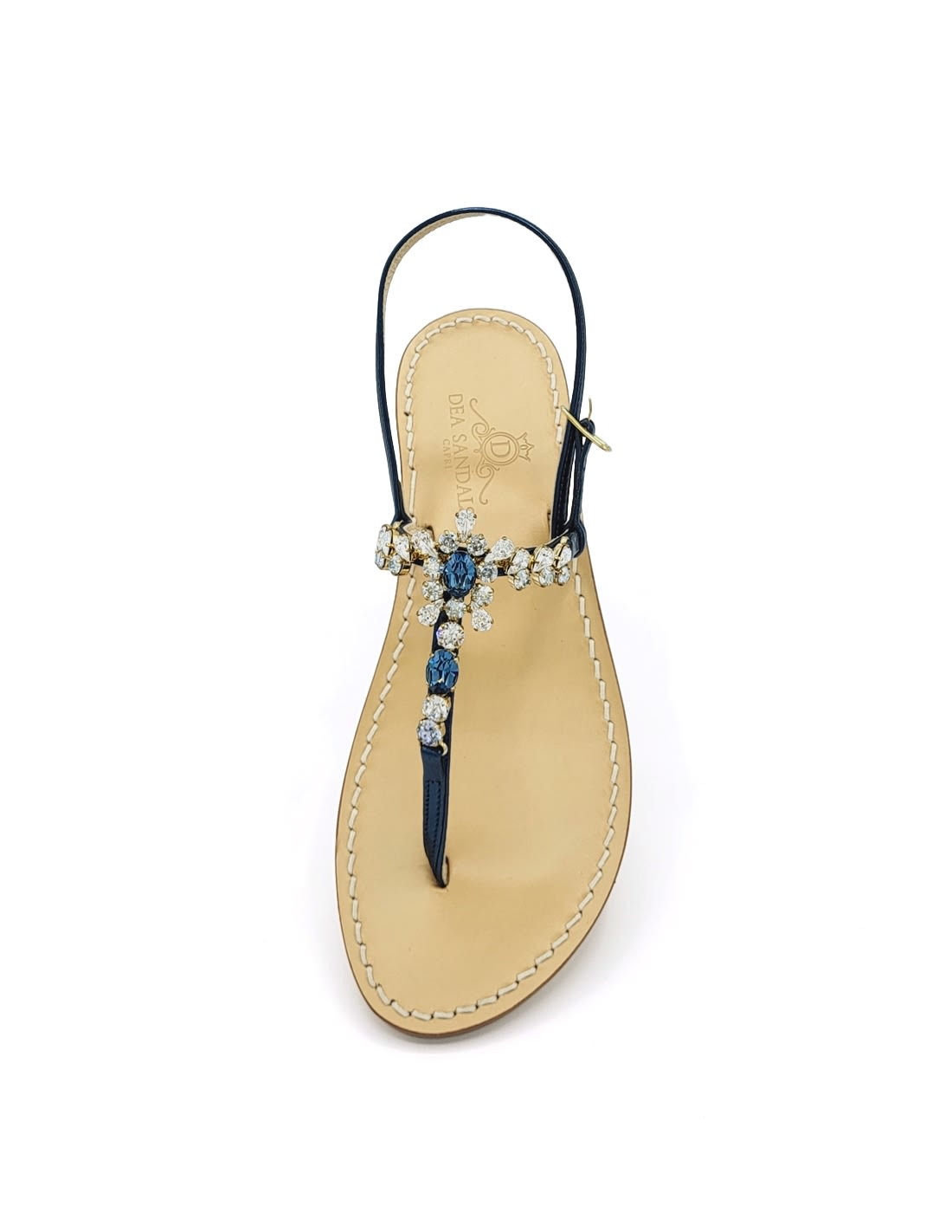 Dea Sandals Royal Blue Navy Jewel Sandals