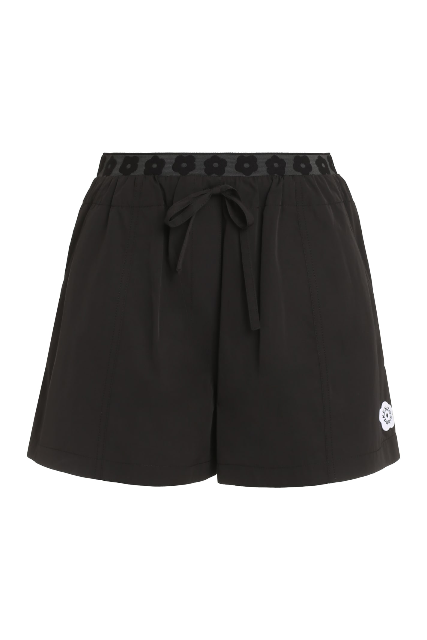 Kenzo Boke Flower Embroidered Drawstring Shorts