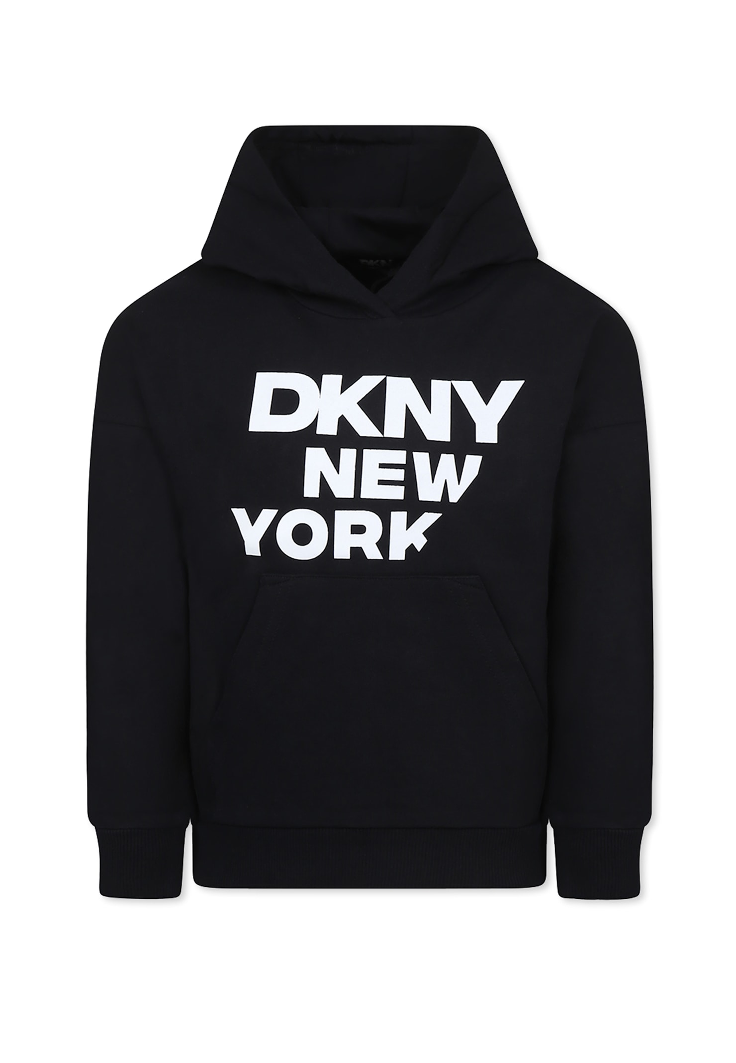 DKNY Black Sweatshirt For Girl With Logo